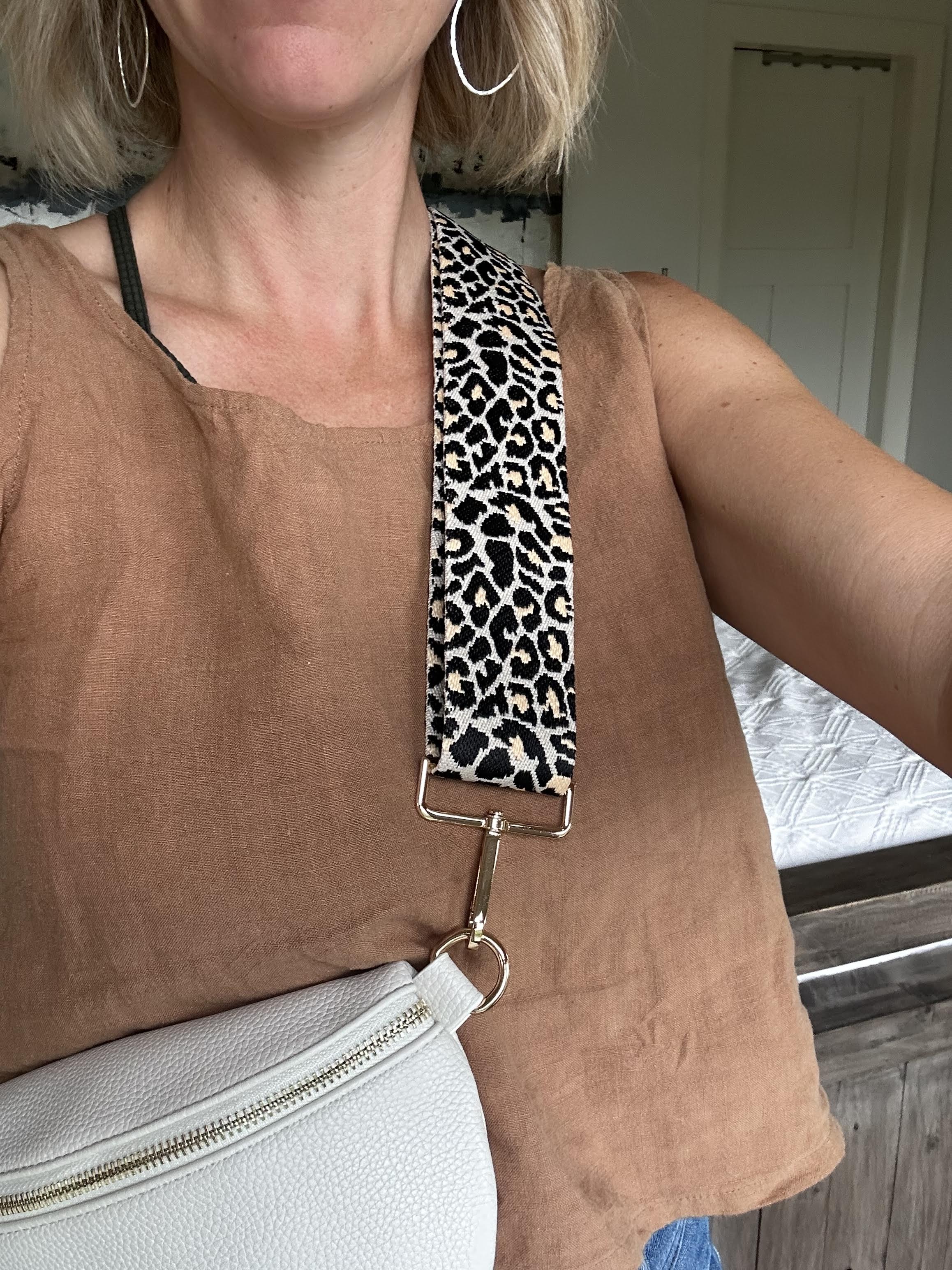 Bandoulière de sac léopard