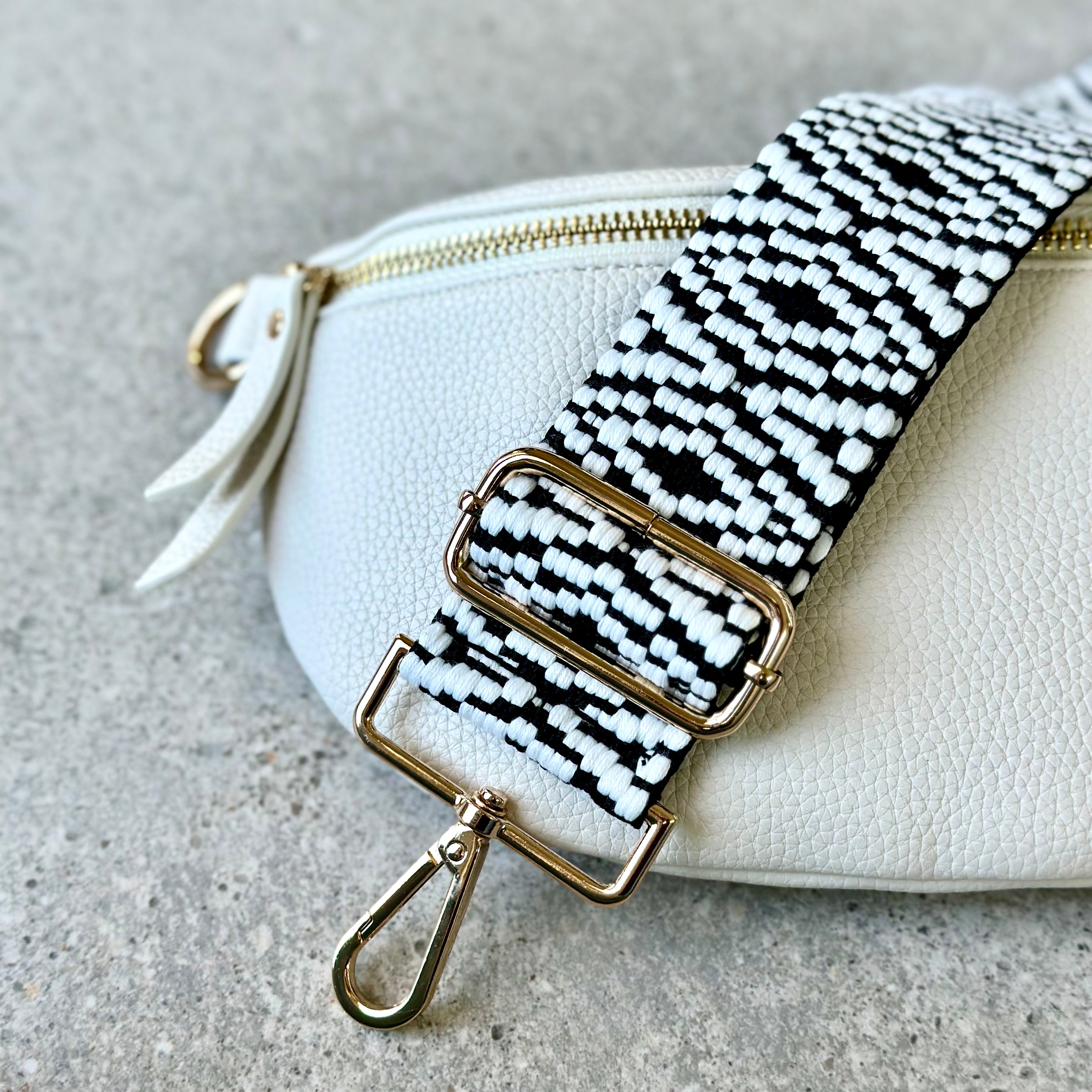 Black & White Bag Strap