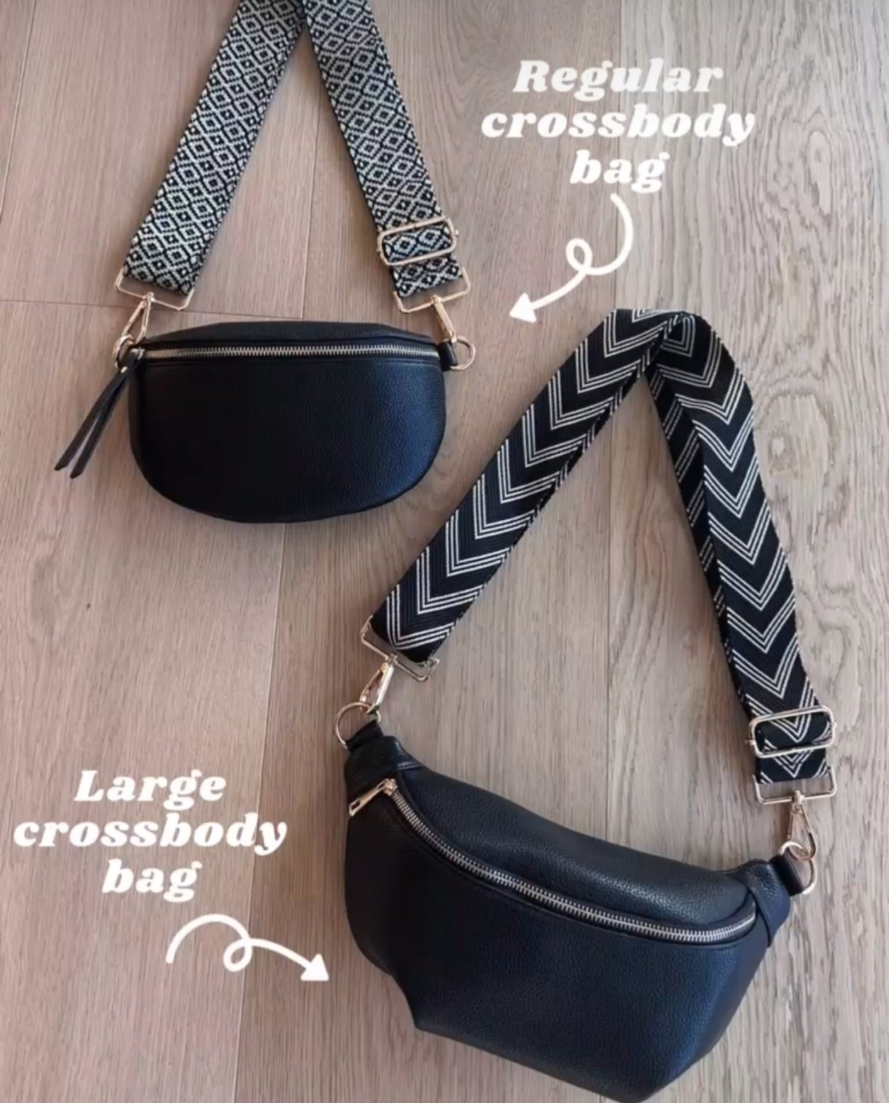 Large crossbody bag - Black