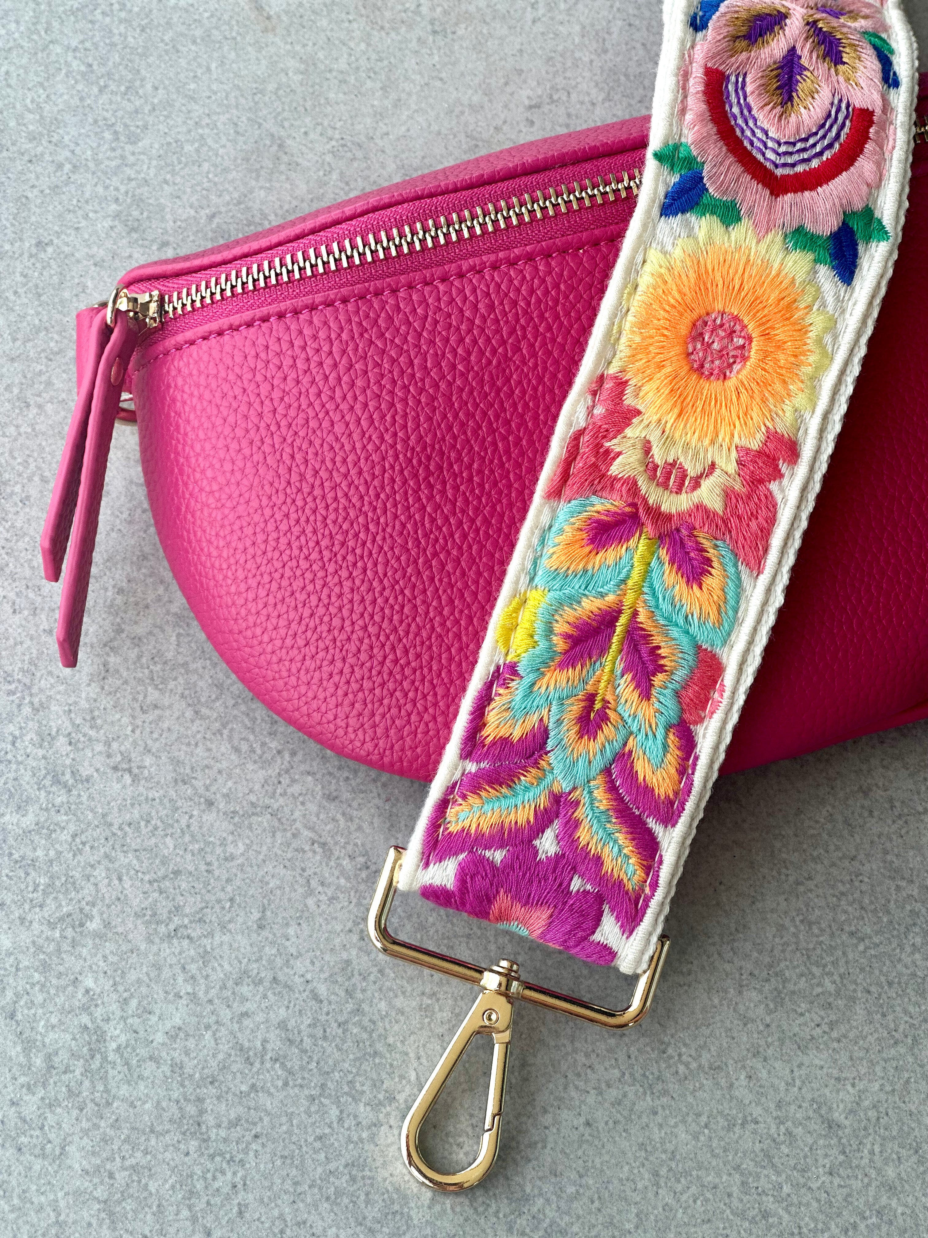 Embroidered Baja Bag strap