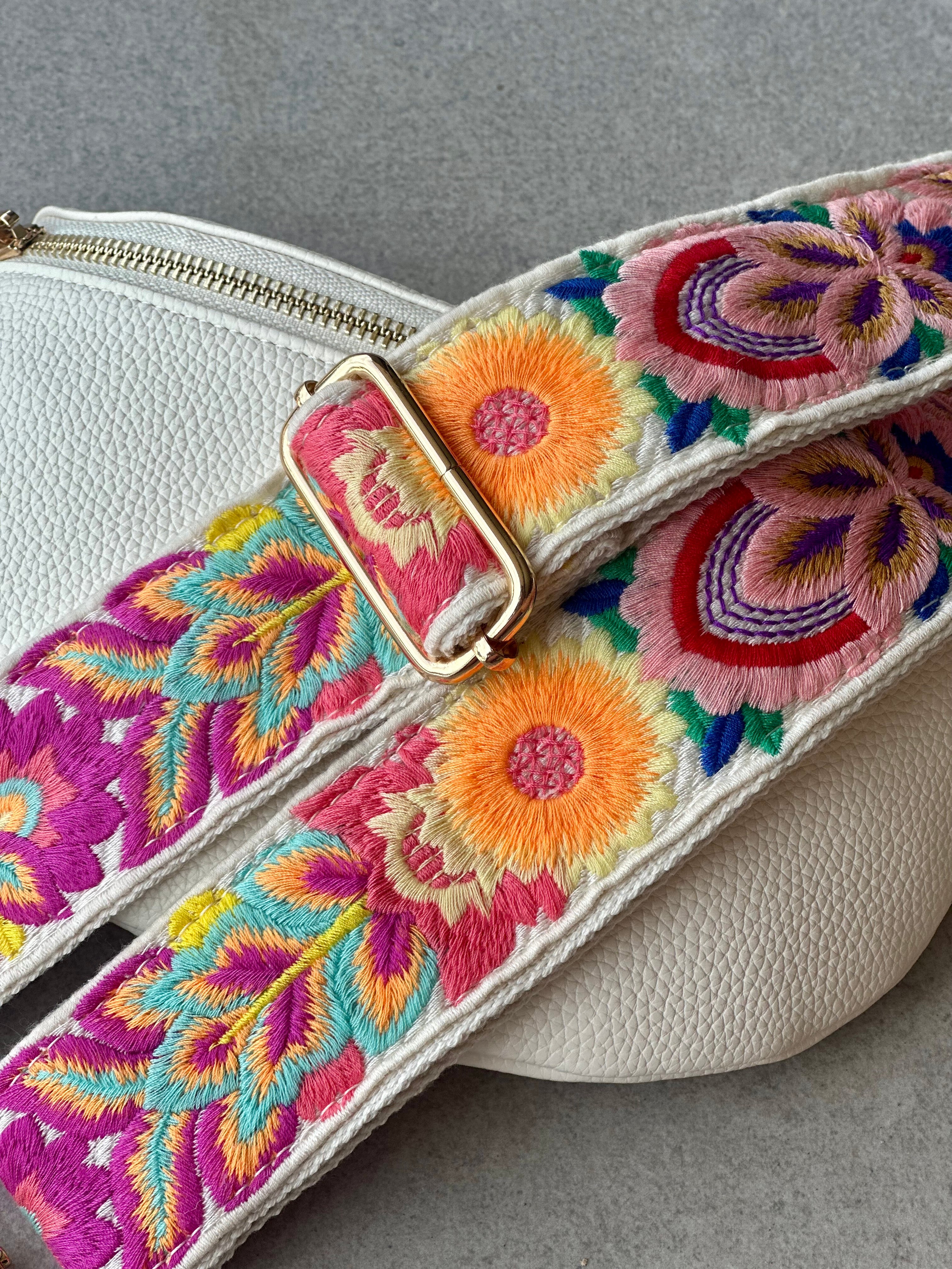 Embroidered Baja Bag strap