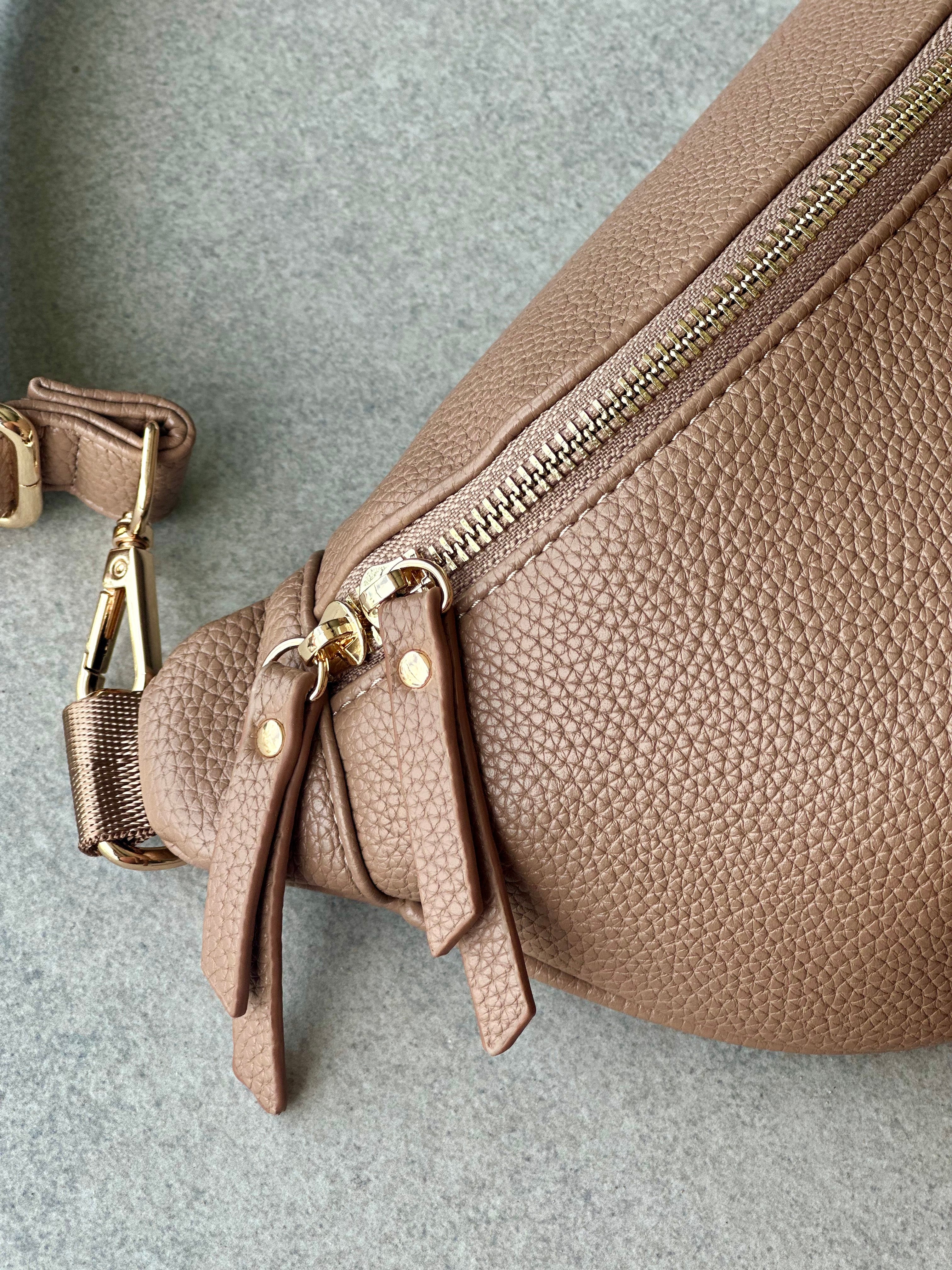 Large crossbody bag - Tan