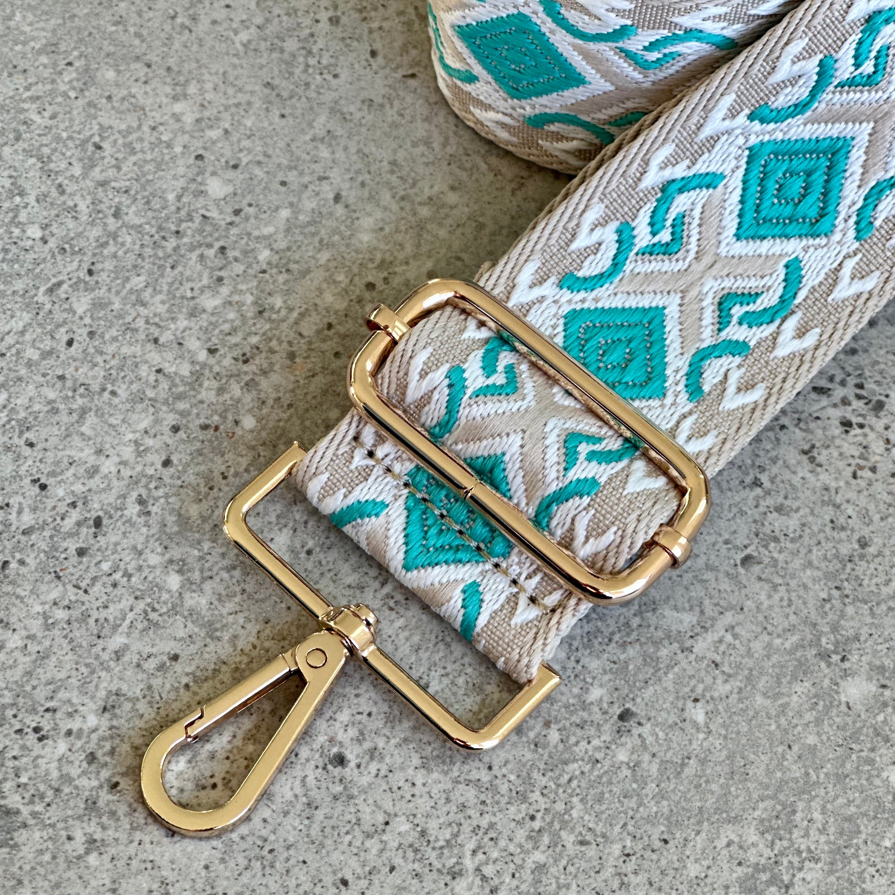 Turquoise bag strap