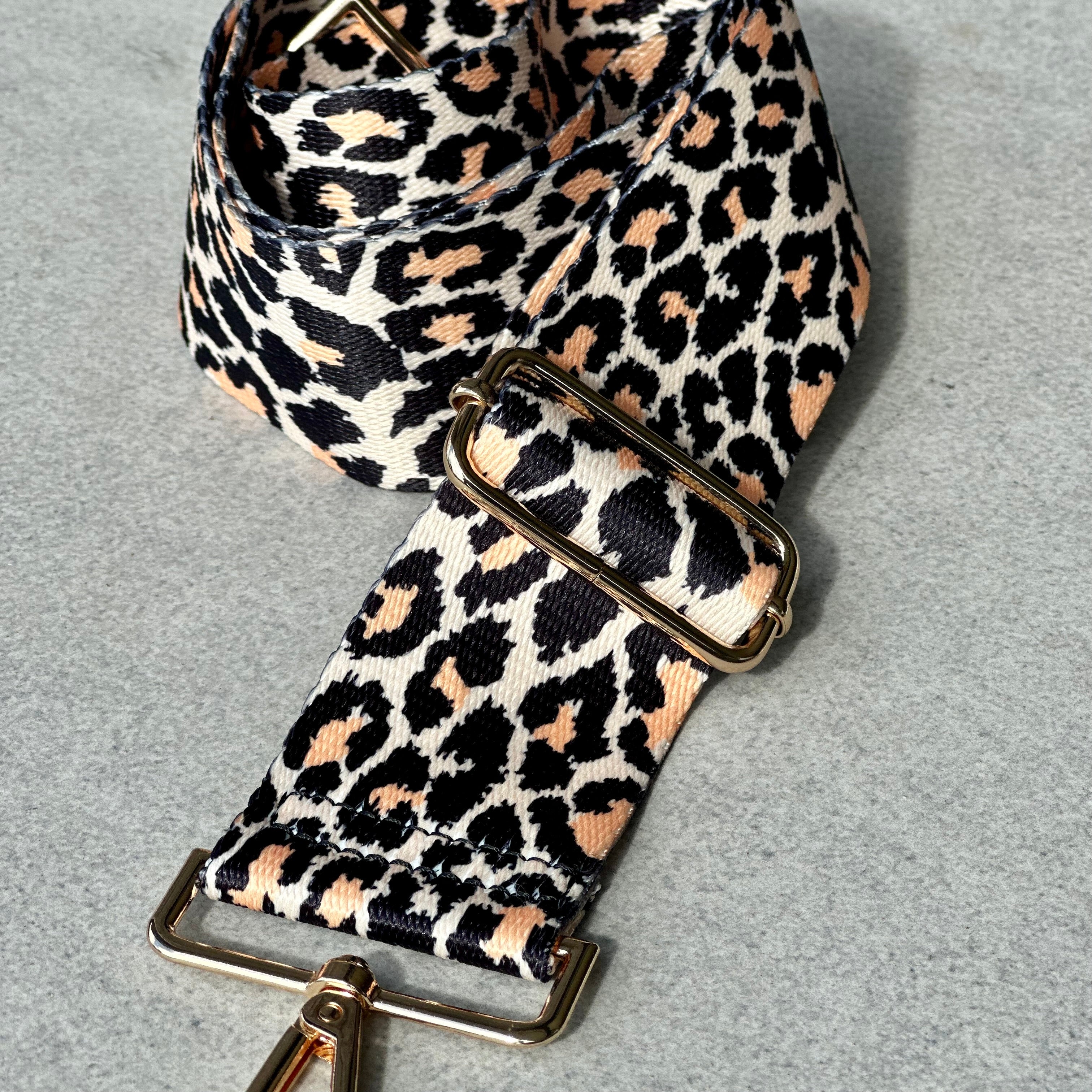 Leopard bag strap