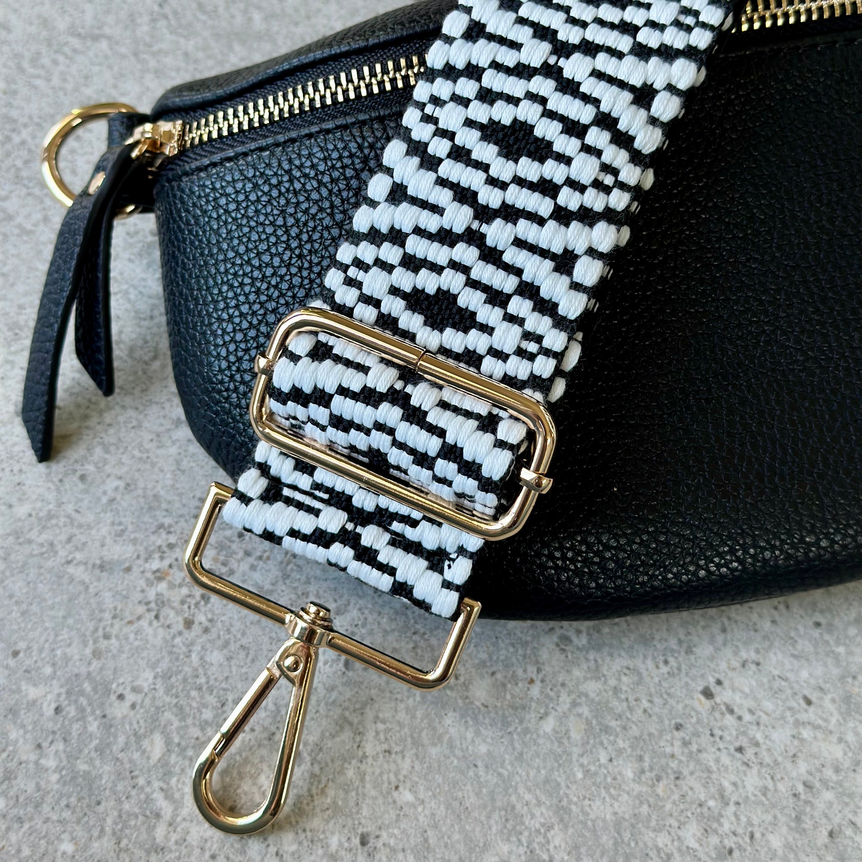 Black & White Bag Strap