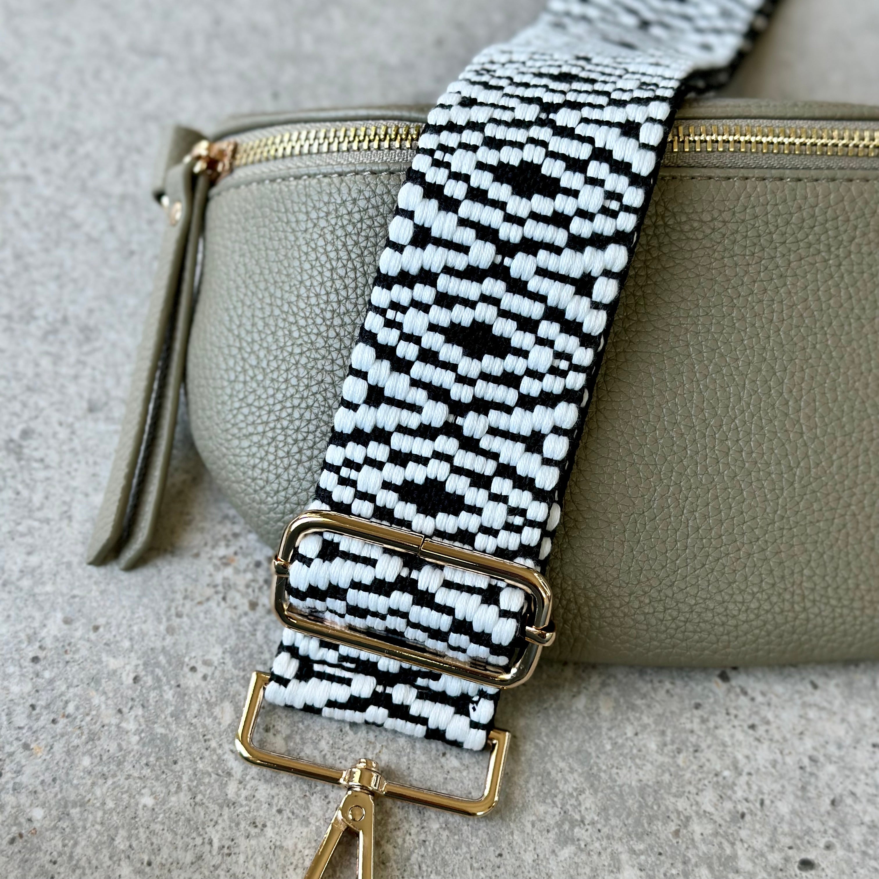 Black & White Bag Strap