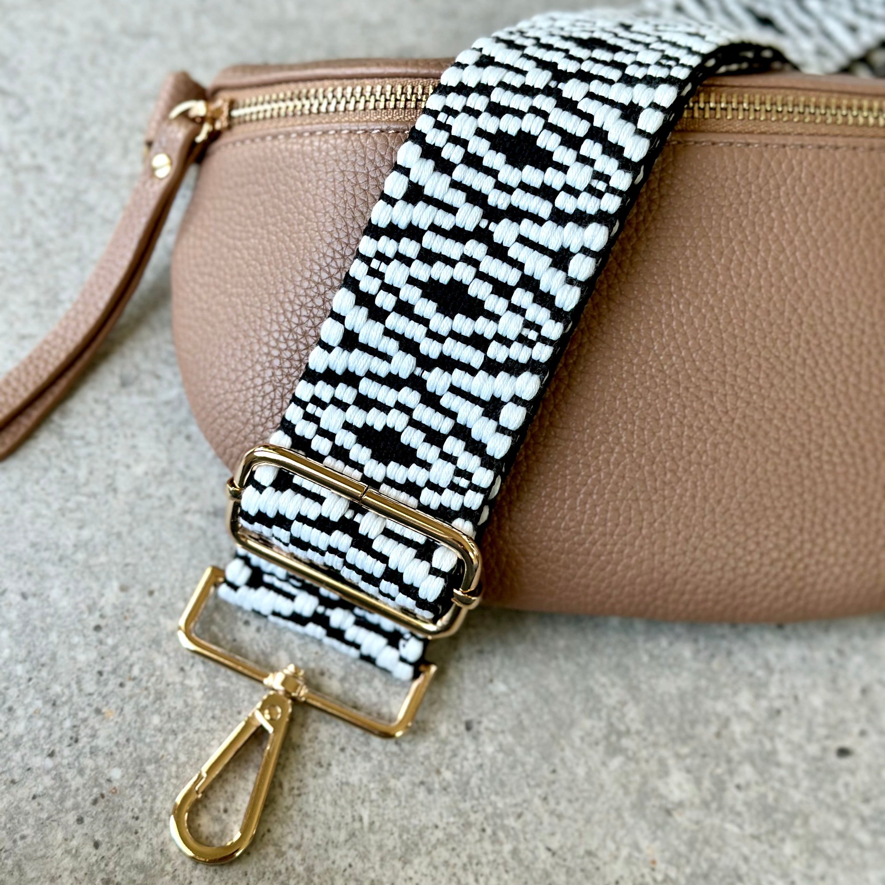 Black & White Bag Strap