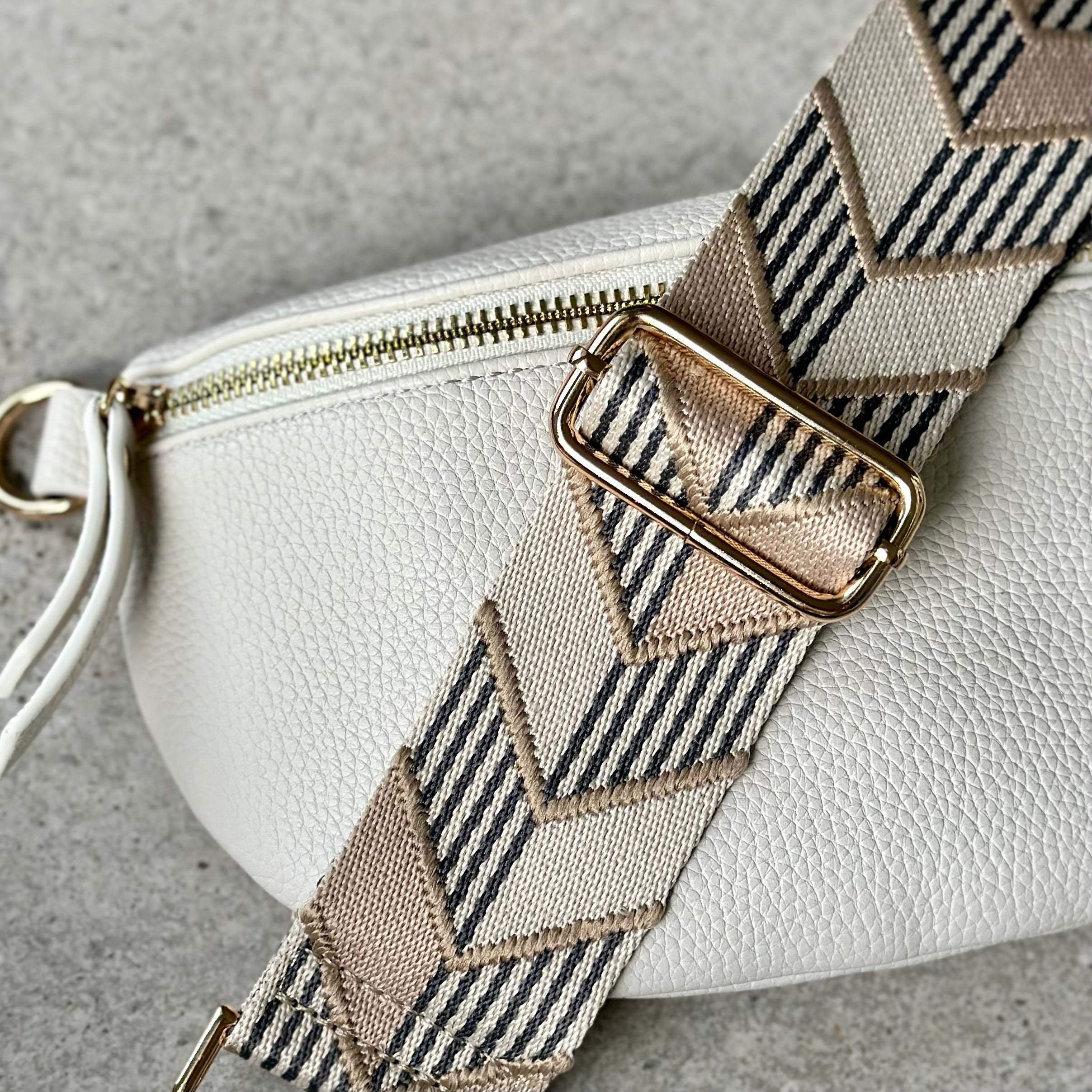 Beige Modern Bag Strap