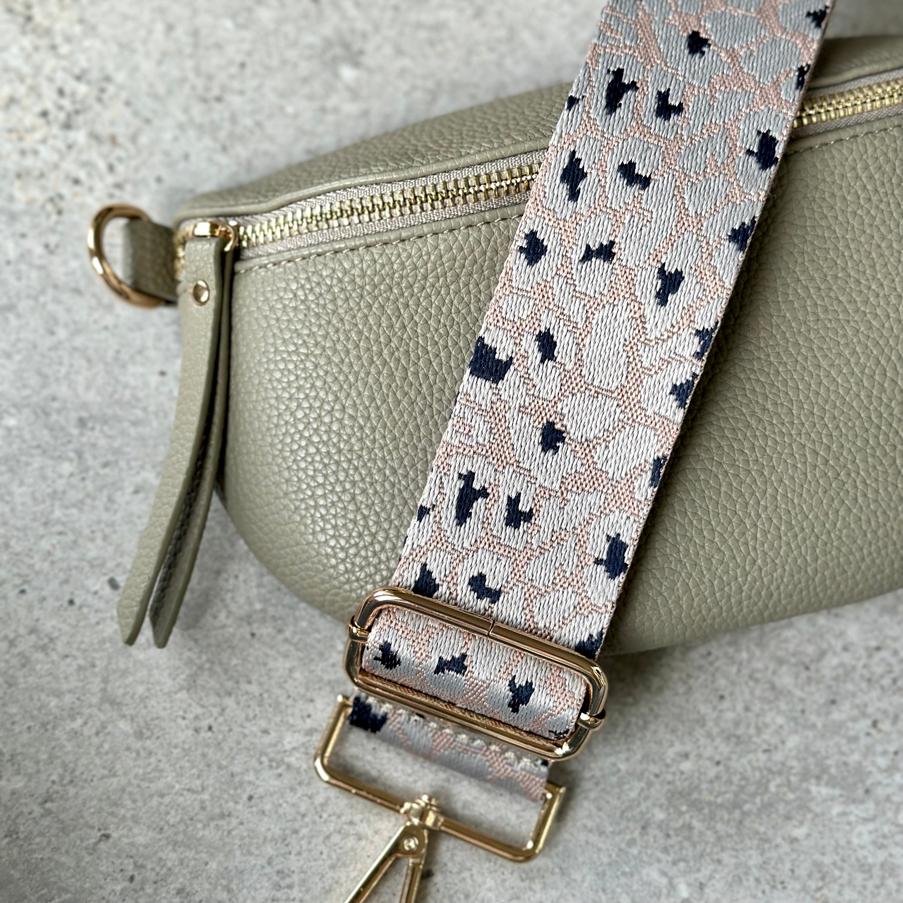 Pink Leopard Bag Strap
