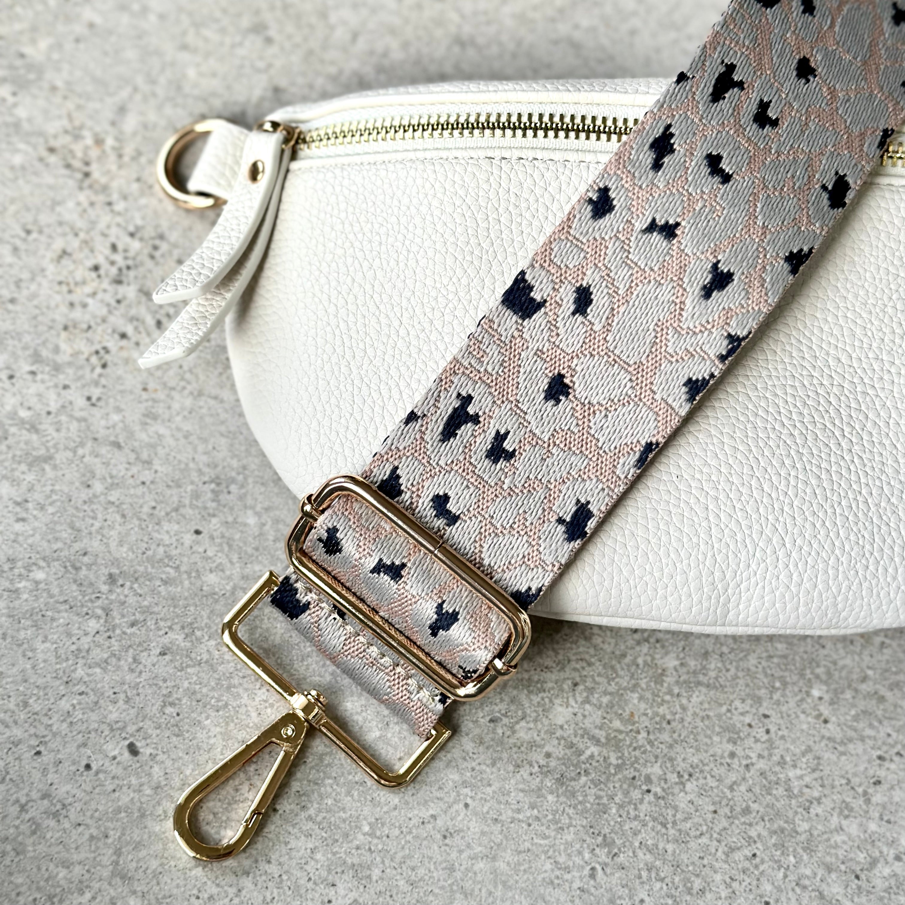 Pink Leopard Bag Strap