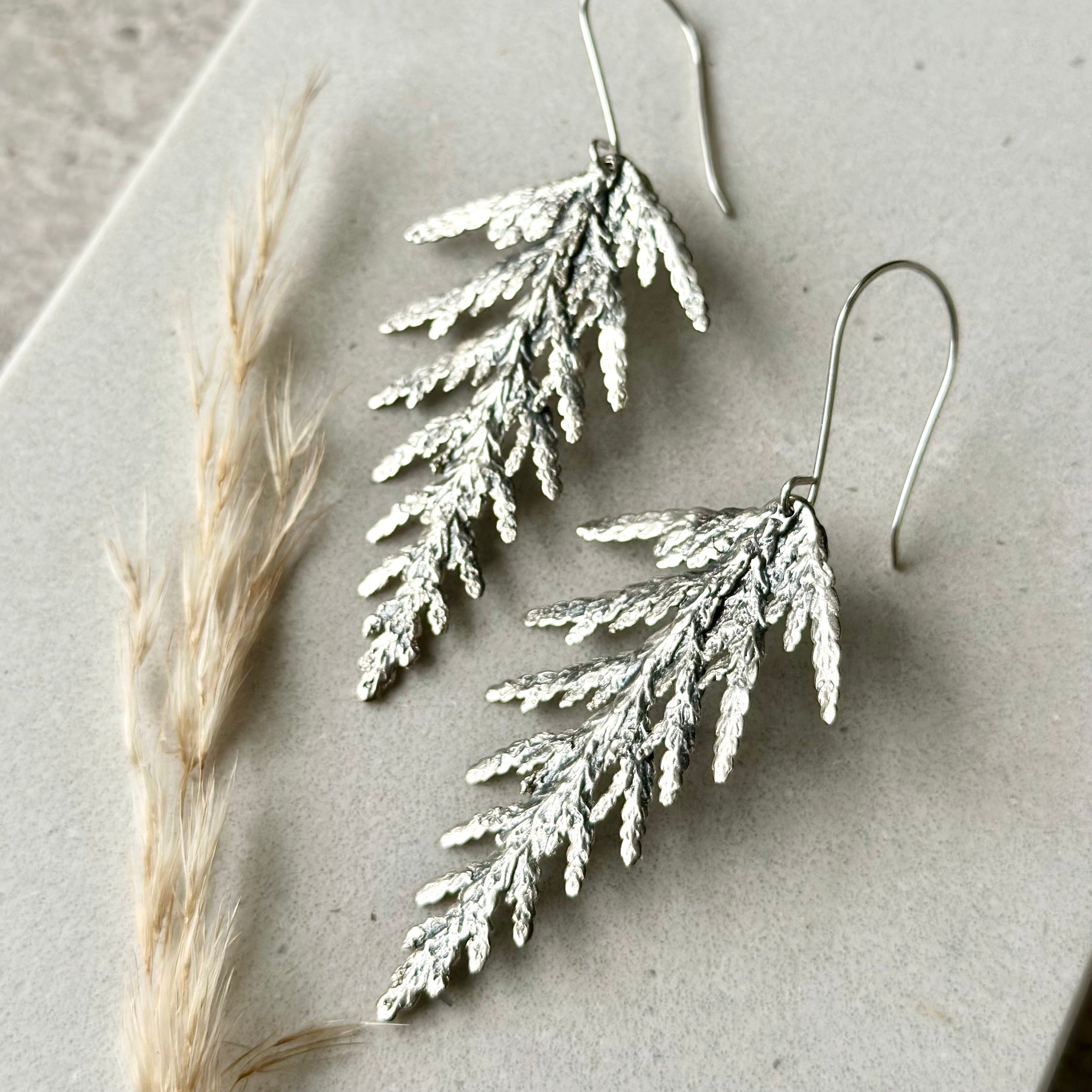 Oversize Cedar Earrings