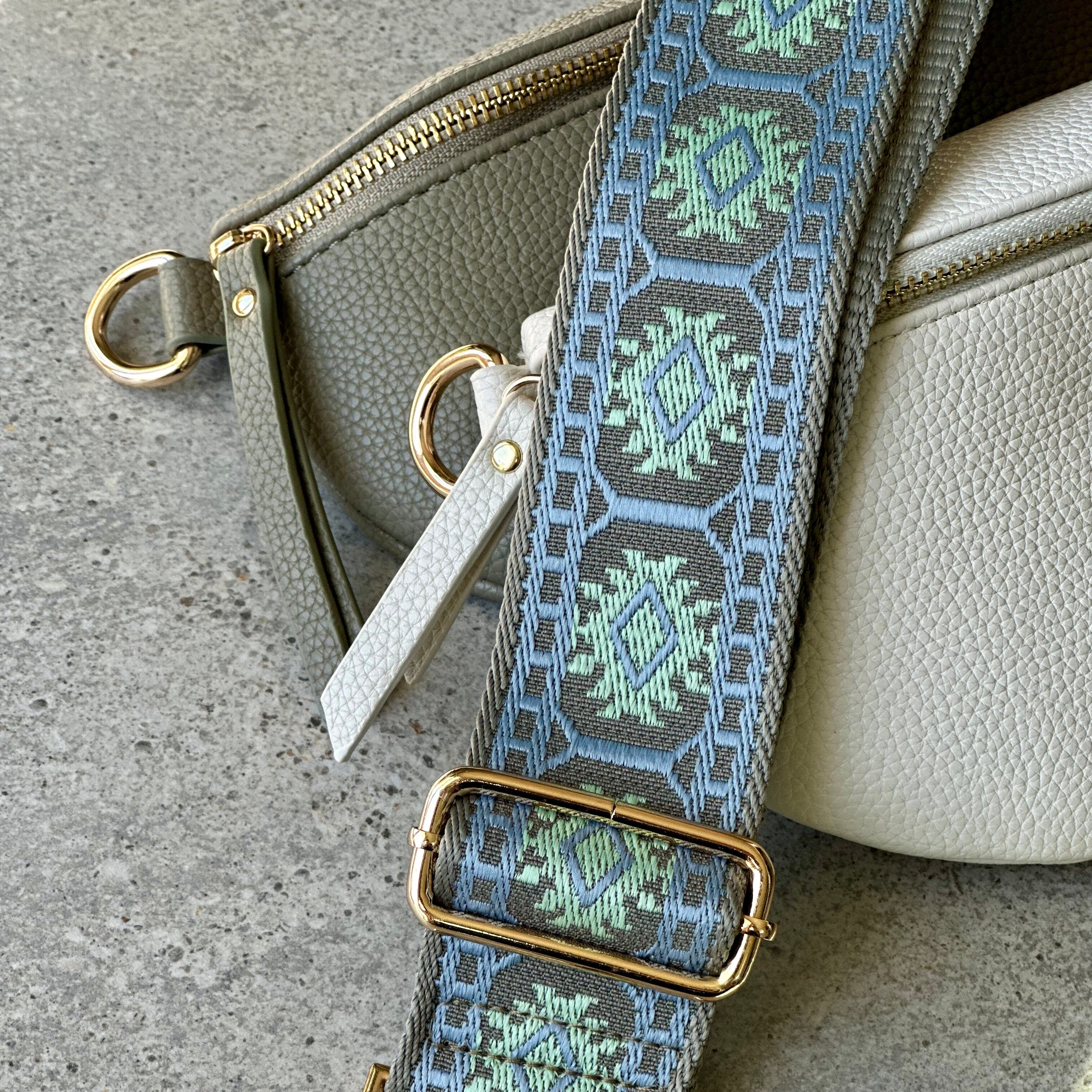 Minted bag strap