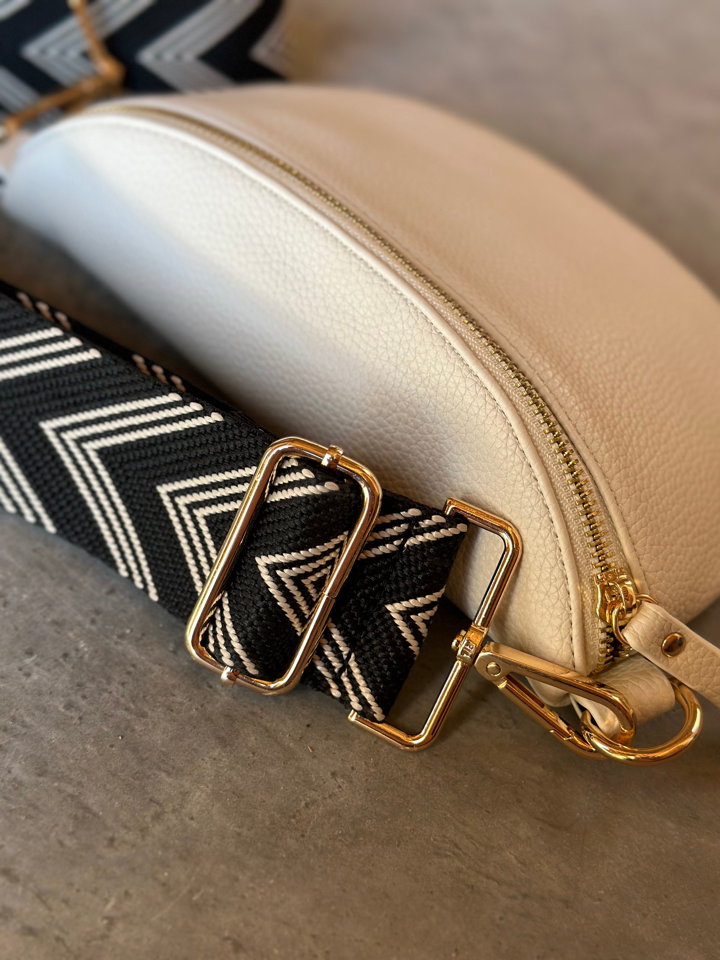 Black Chevron bag strap