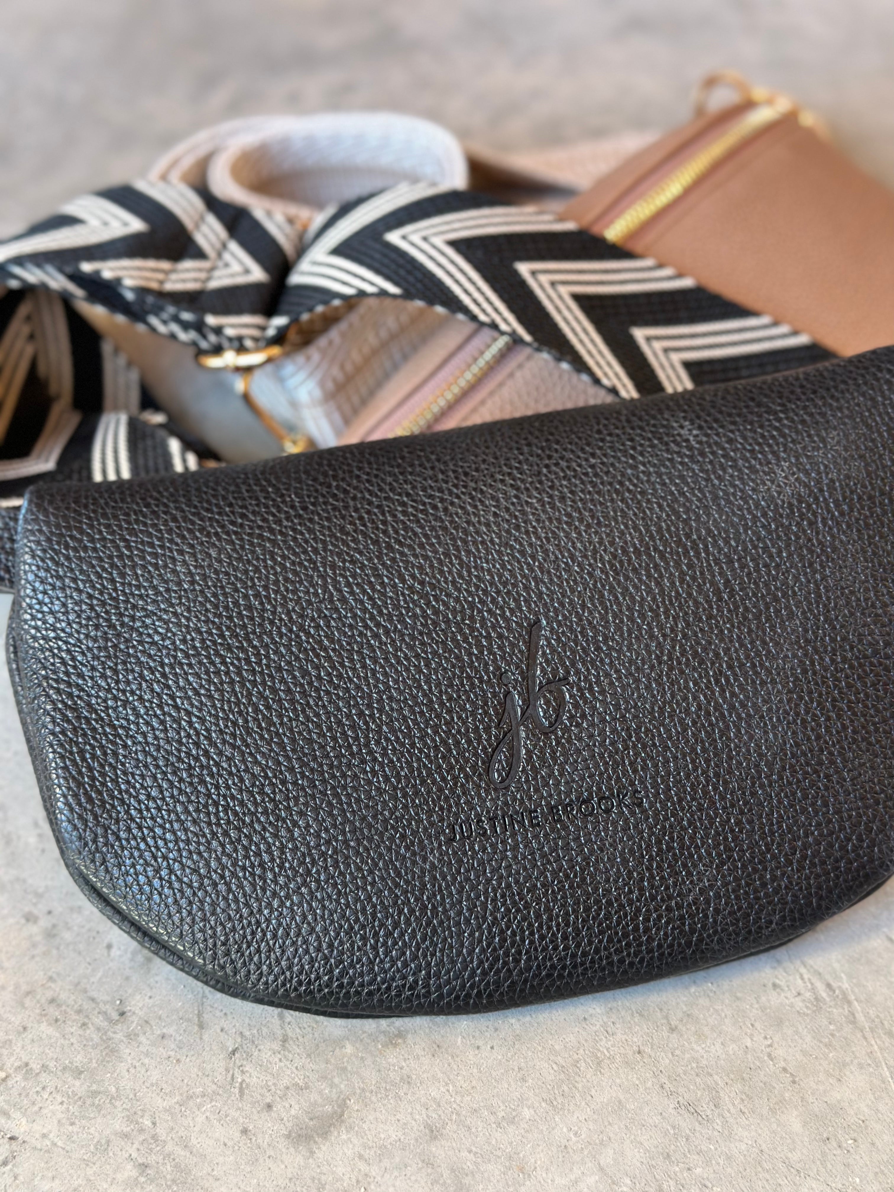 Black Chevron bag strap