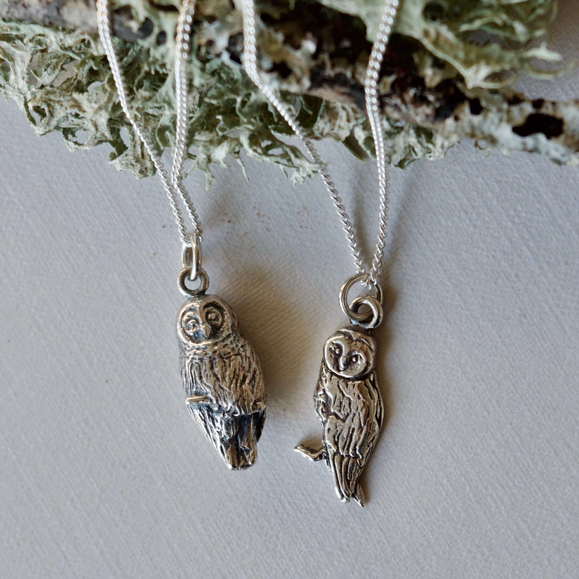 Tiny Owl Charm Necklace