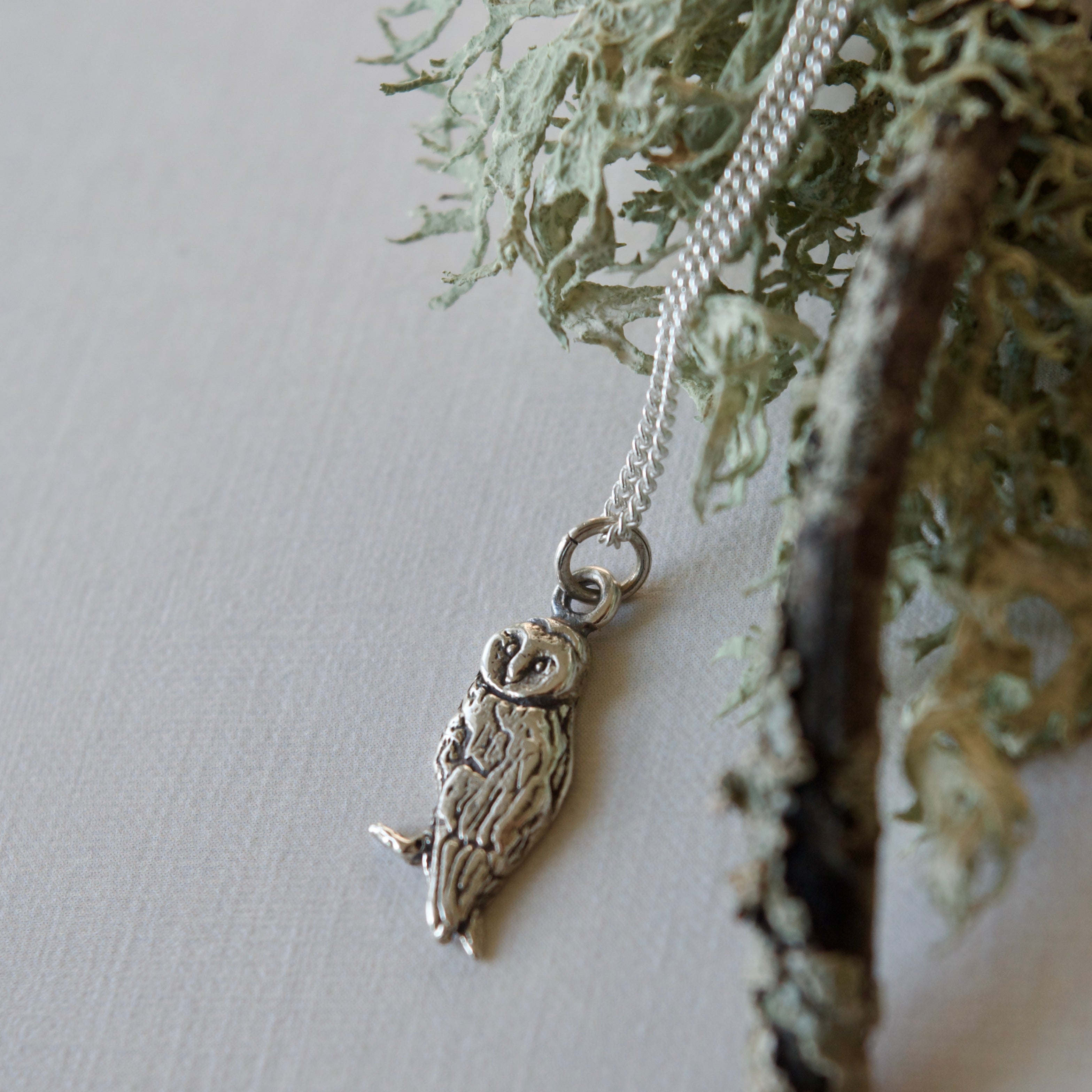 Tiny Owl Charm Necklace