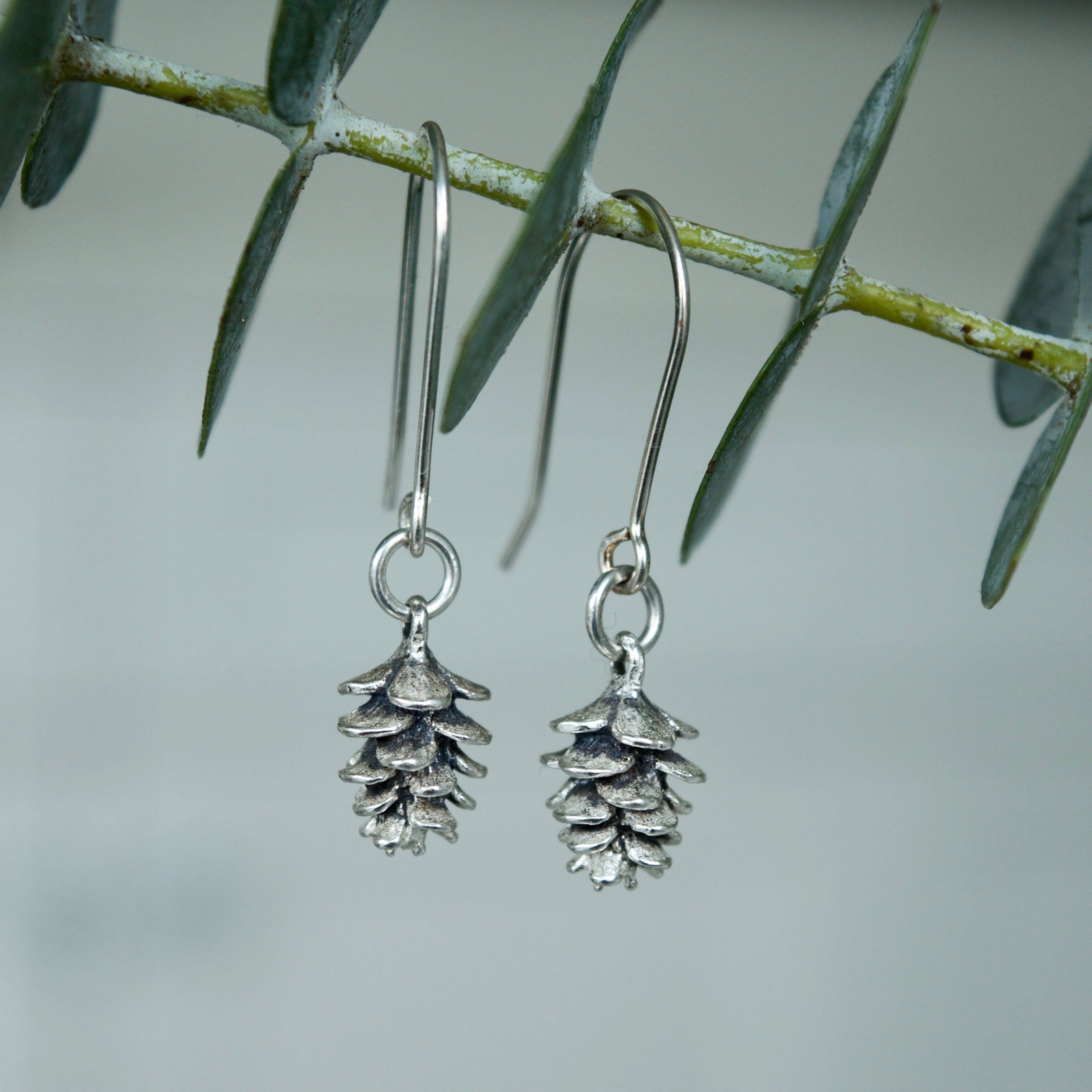 Tiny Pinecone Earrings