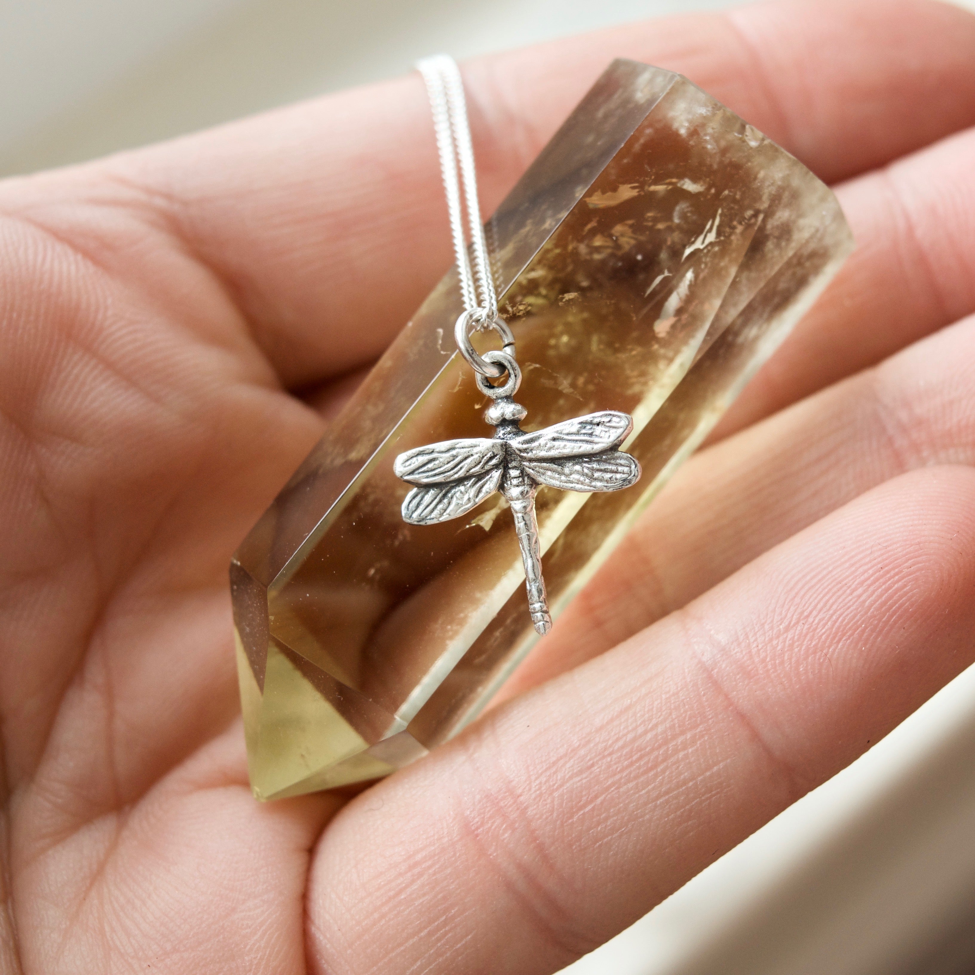 Tiny Dragonfly Pendant