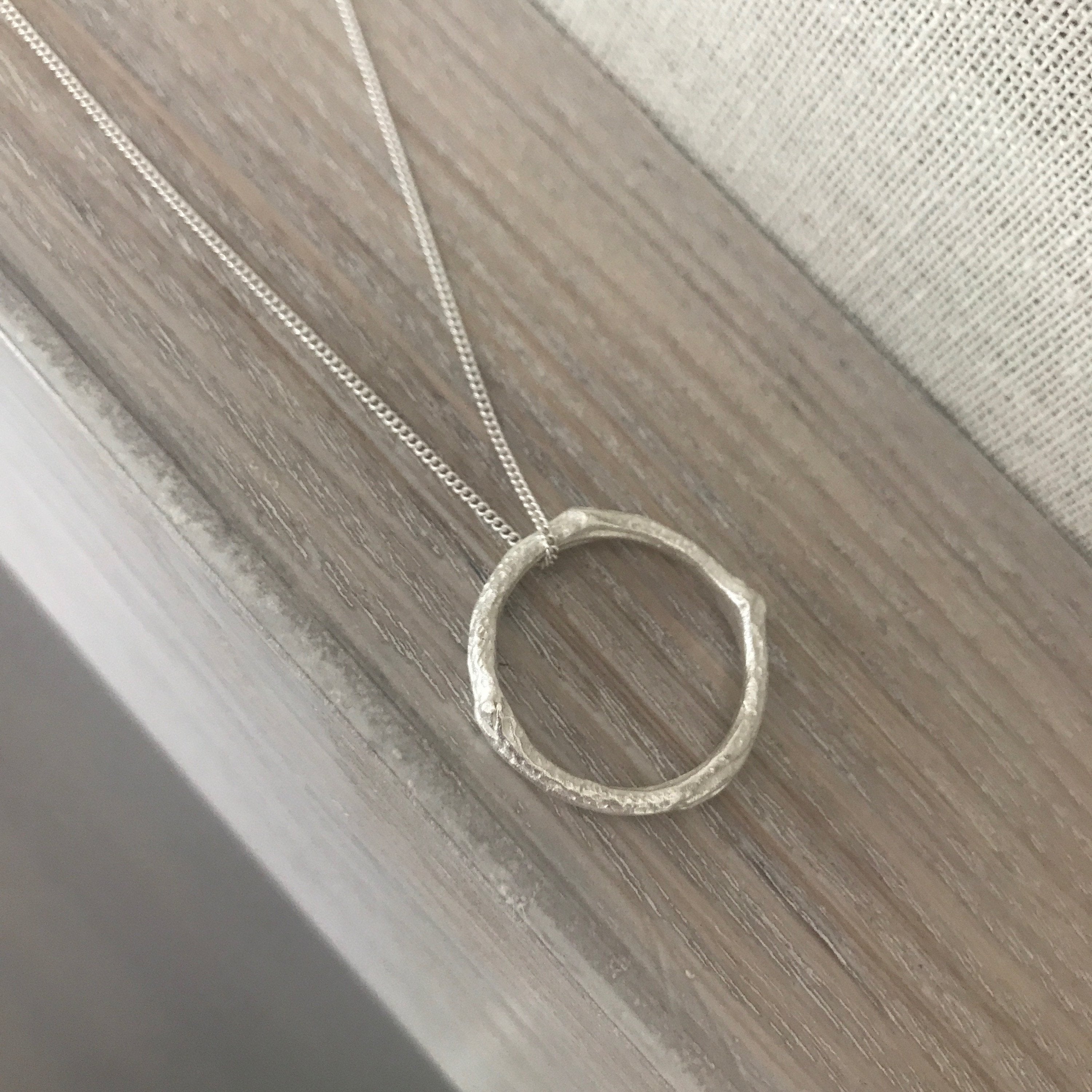 Twig Infinity Necklace Silver