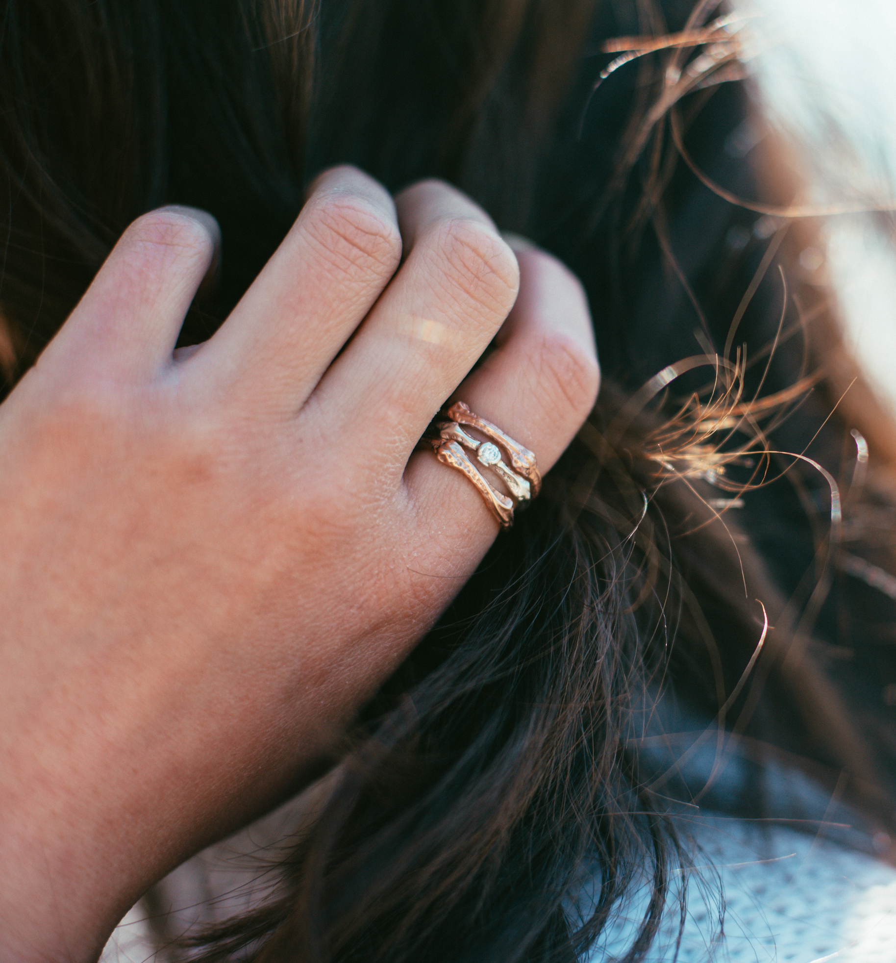 Twig Sapphire Ring