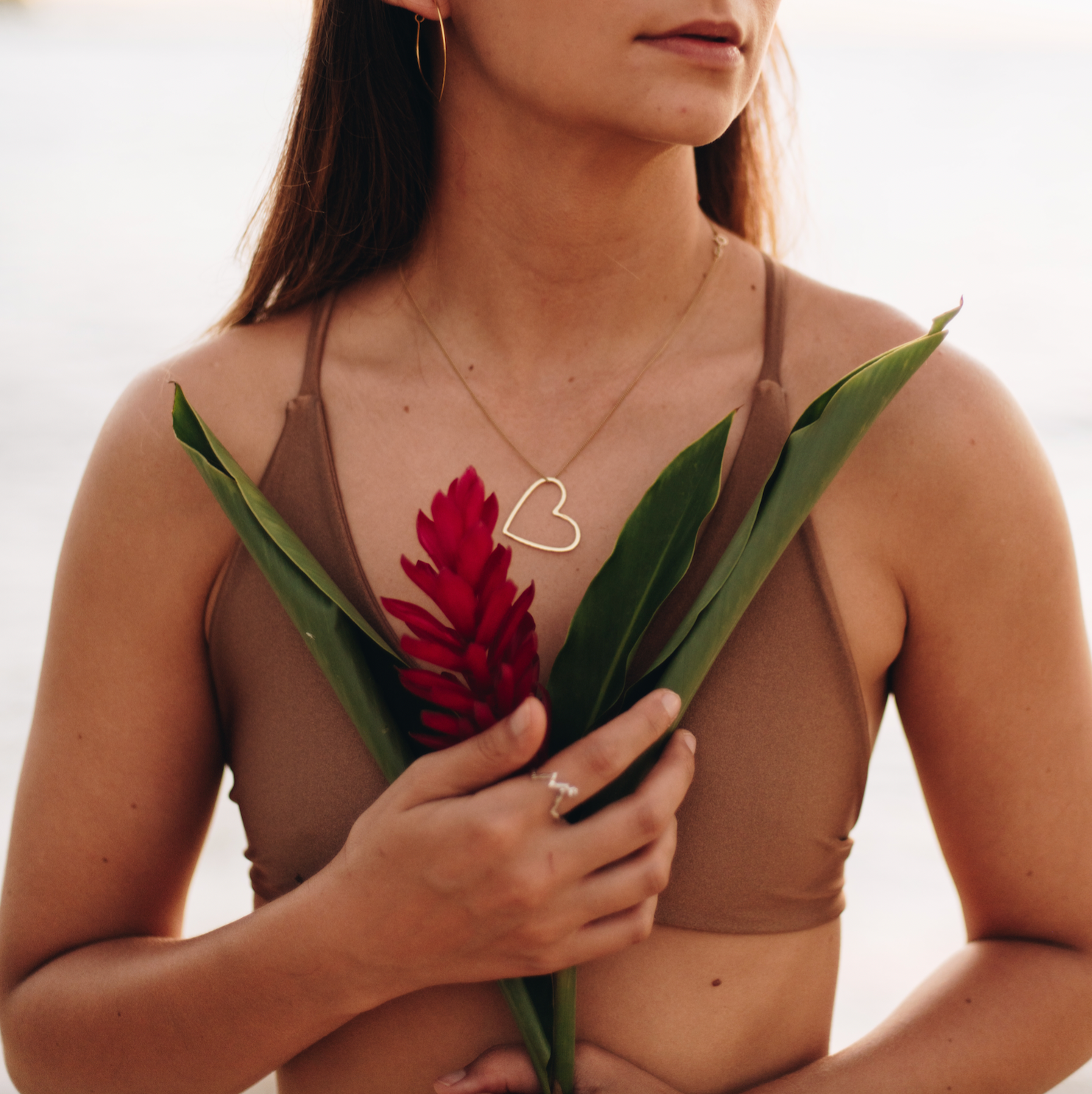 Heart Necklace in Rose gold
