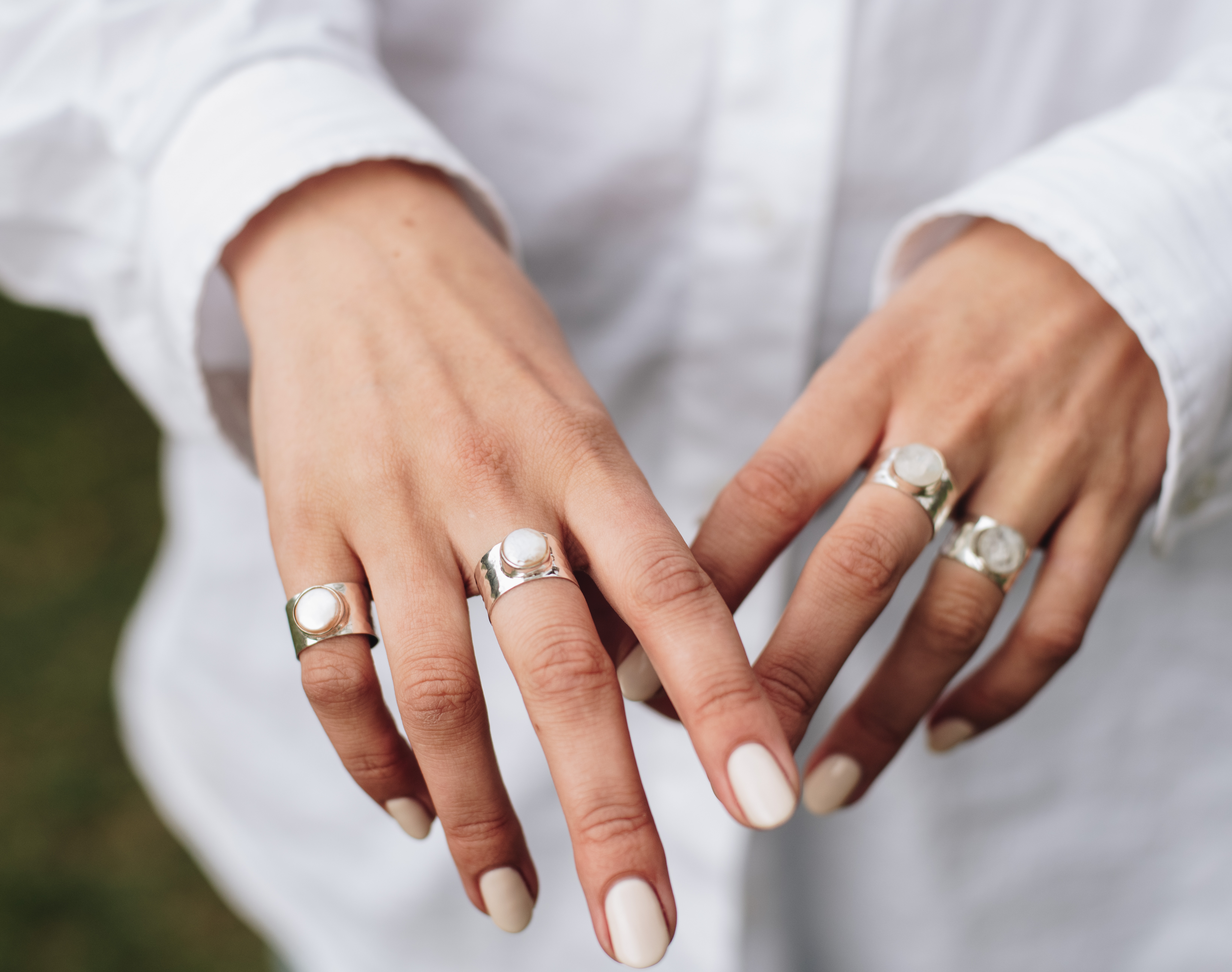 Pearl Band Ring