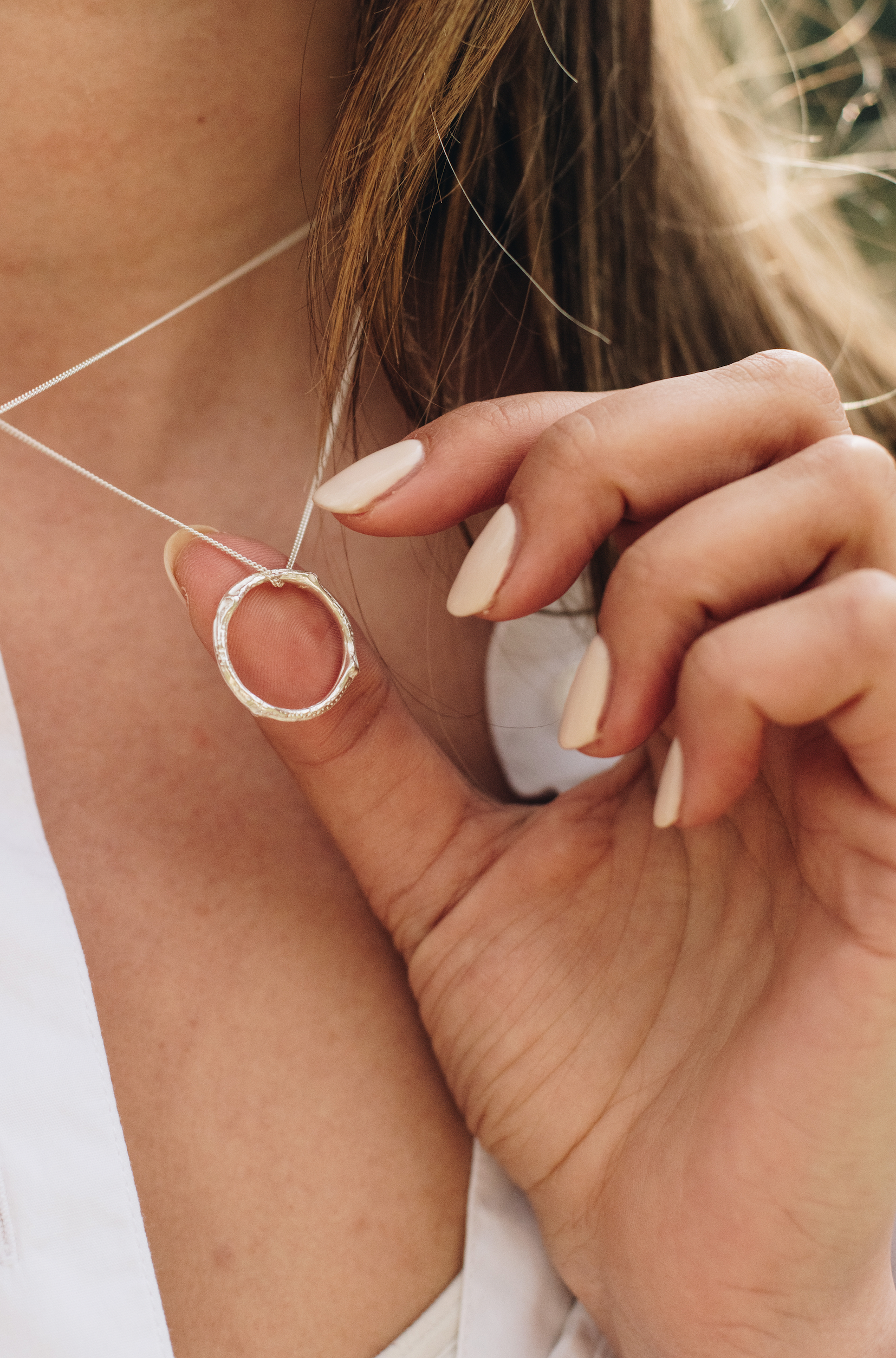 Twig Infinity Necklace Silver