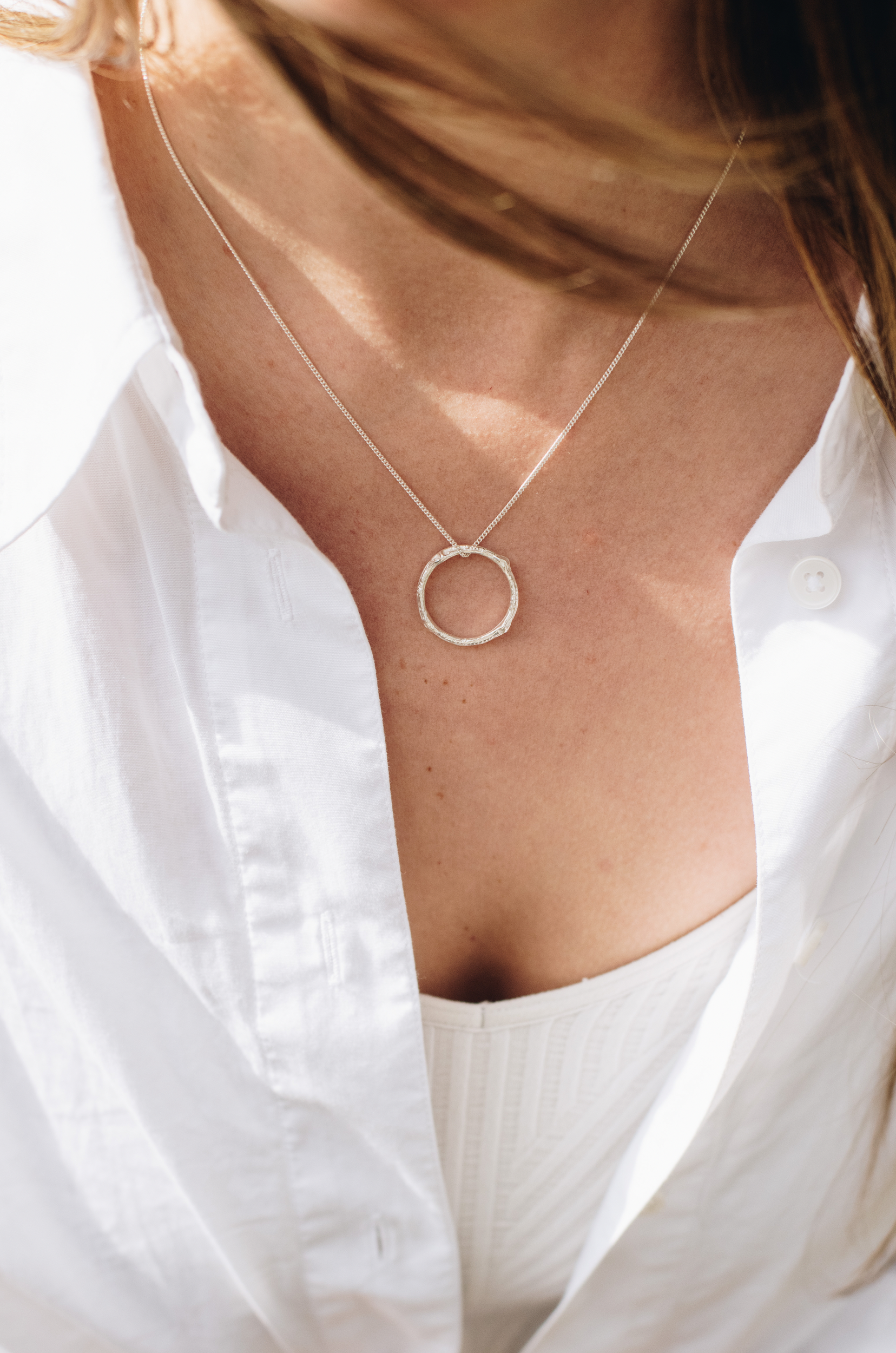 Twig Infinity Necklace Silver