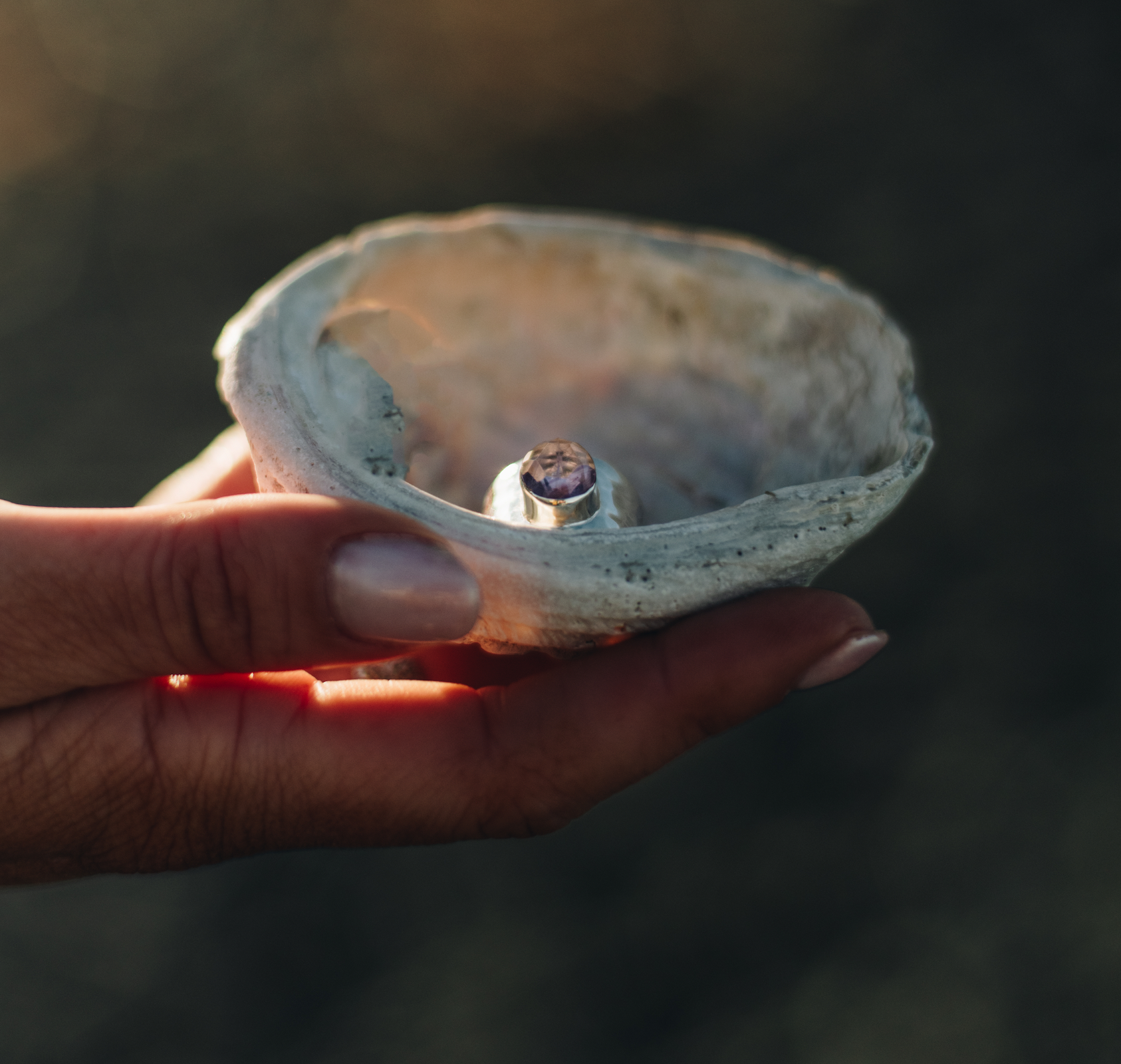 Amethyst Band Ring