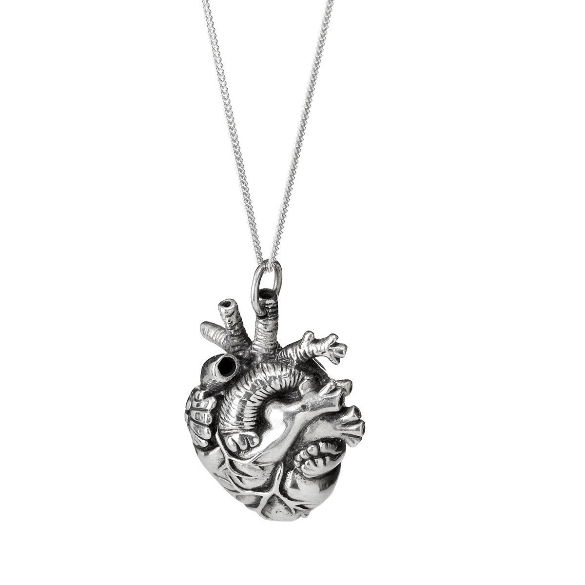 anatomical heart pendant