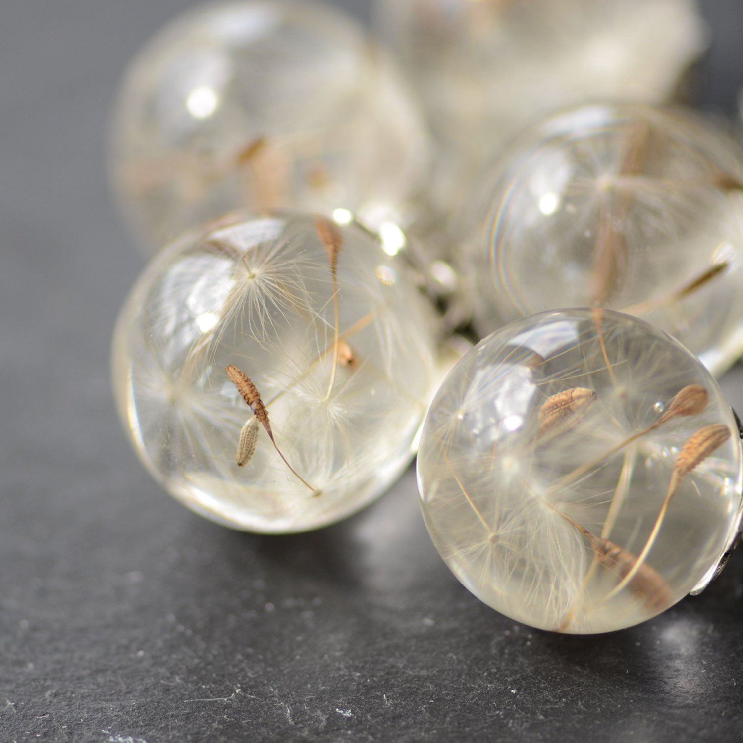 handmade dandelion wish pendant