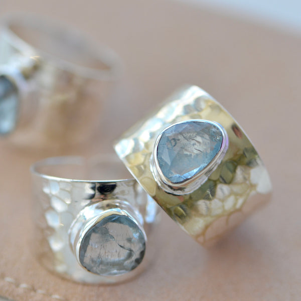 Aquamarine Band Ring