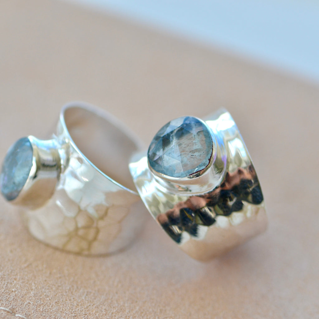 Aquamarine Band Ring