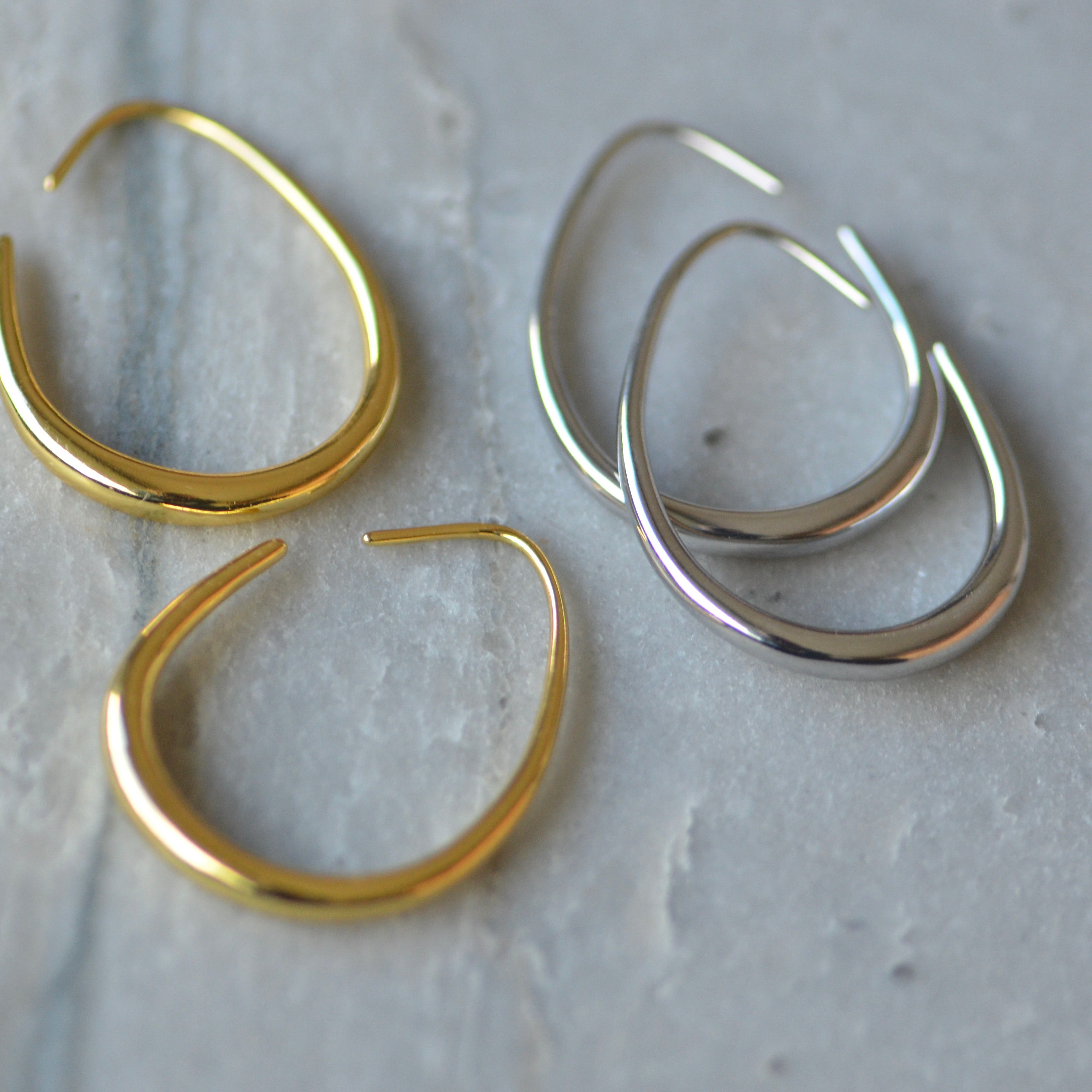 Minimalist Hoop Silver