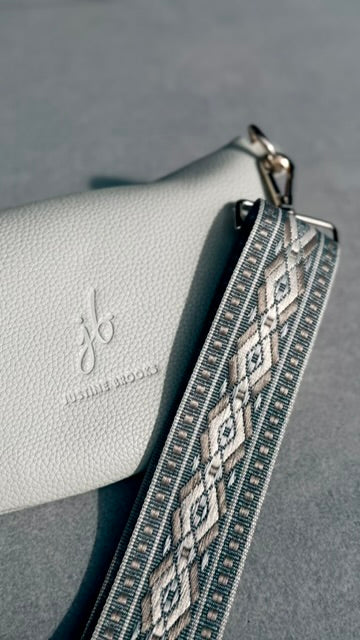 Large bone crossbody bag