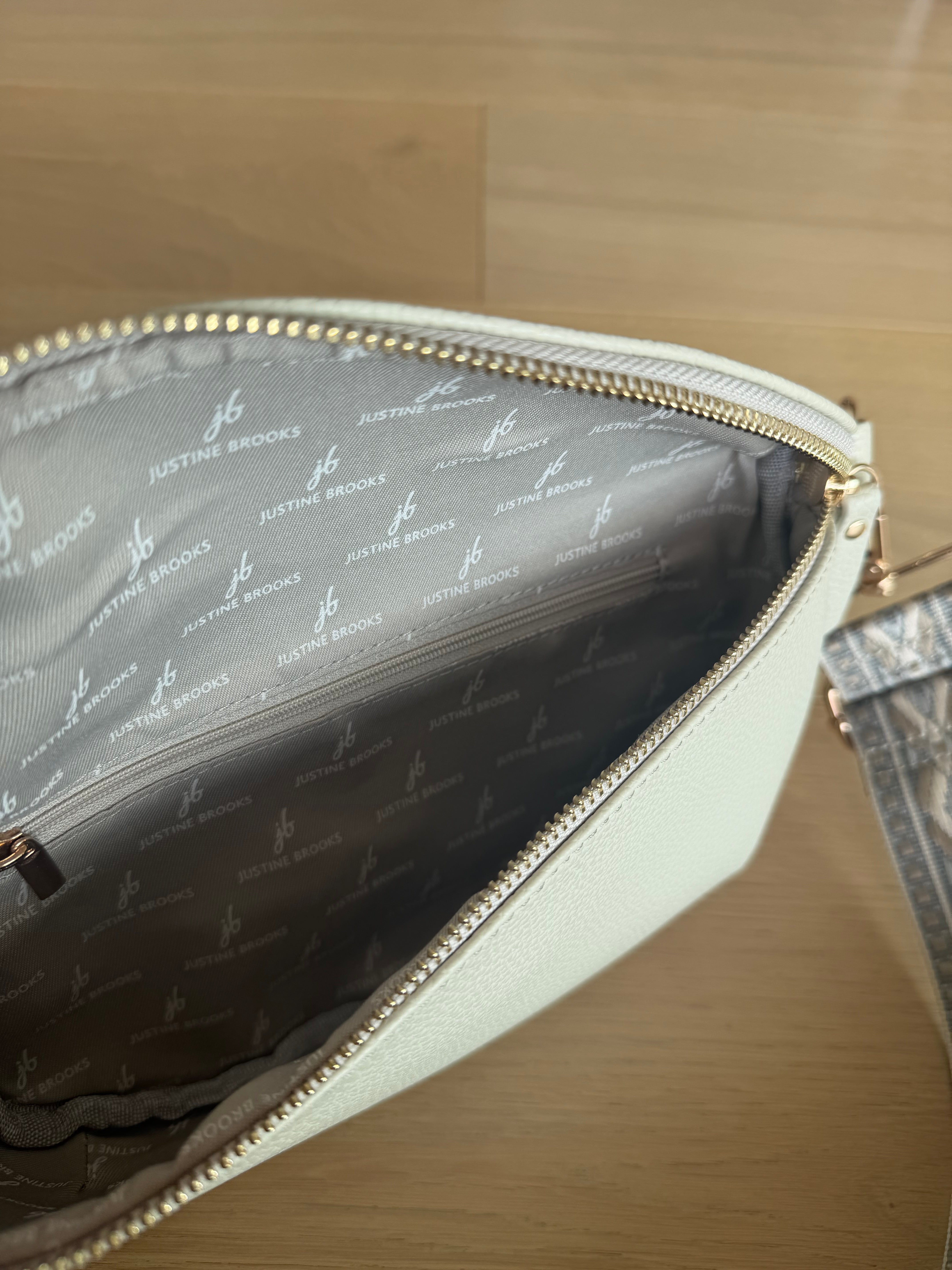 Large bone crossbody bag