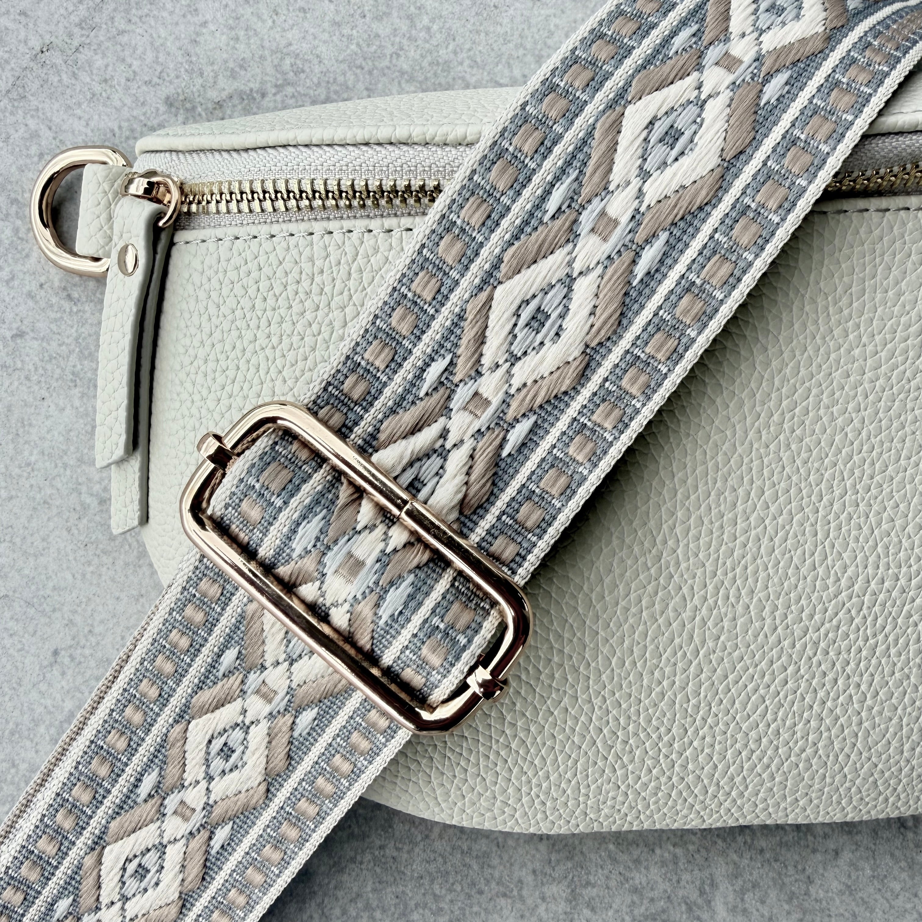 Large bone crossbody bag