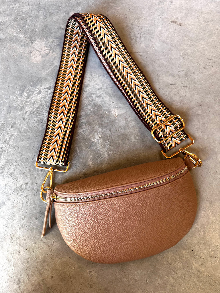 Maroon chevron Bag Strap