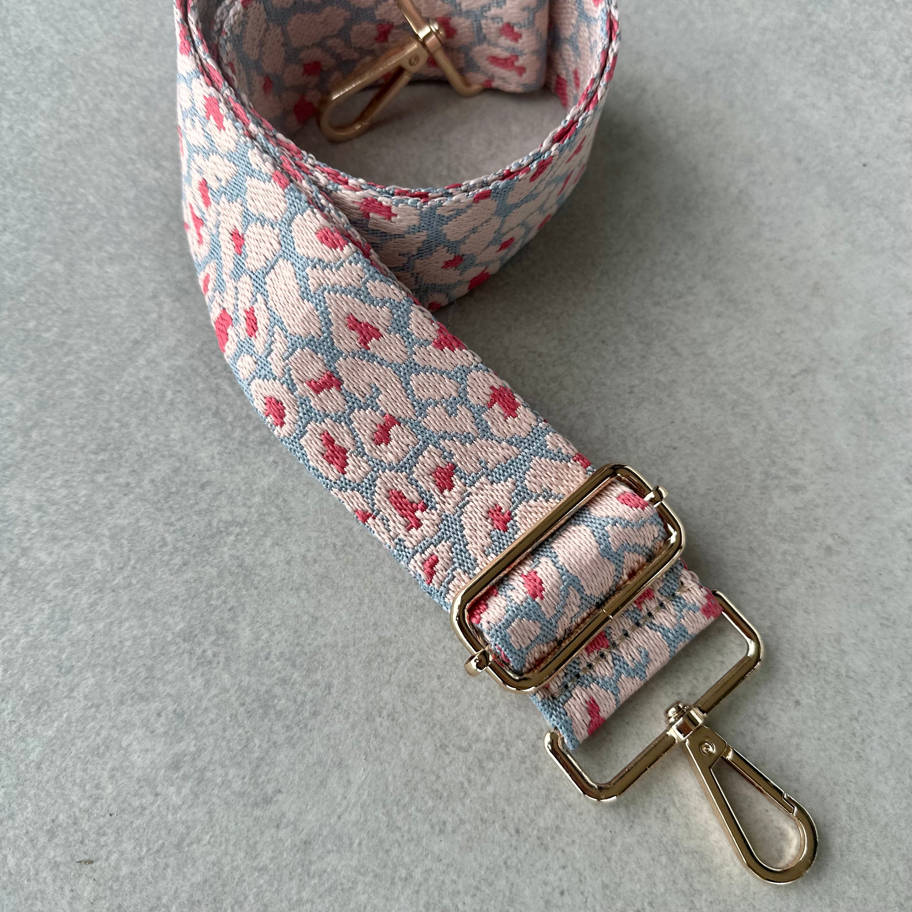 Pink Leopard Bag Strap