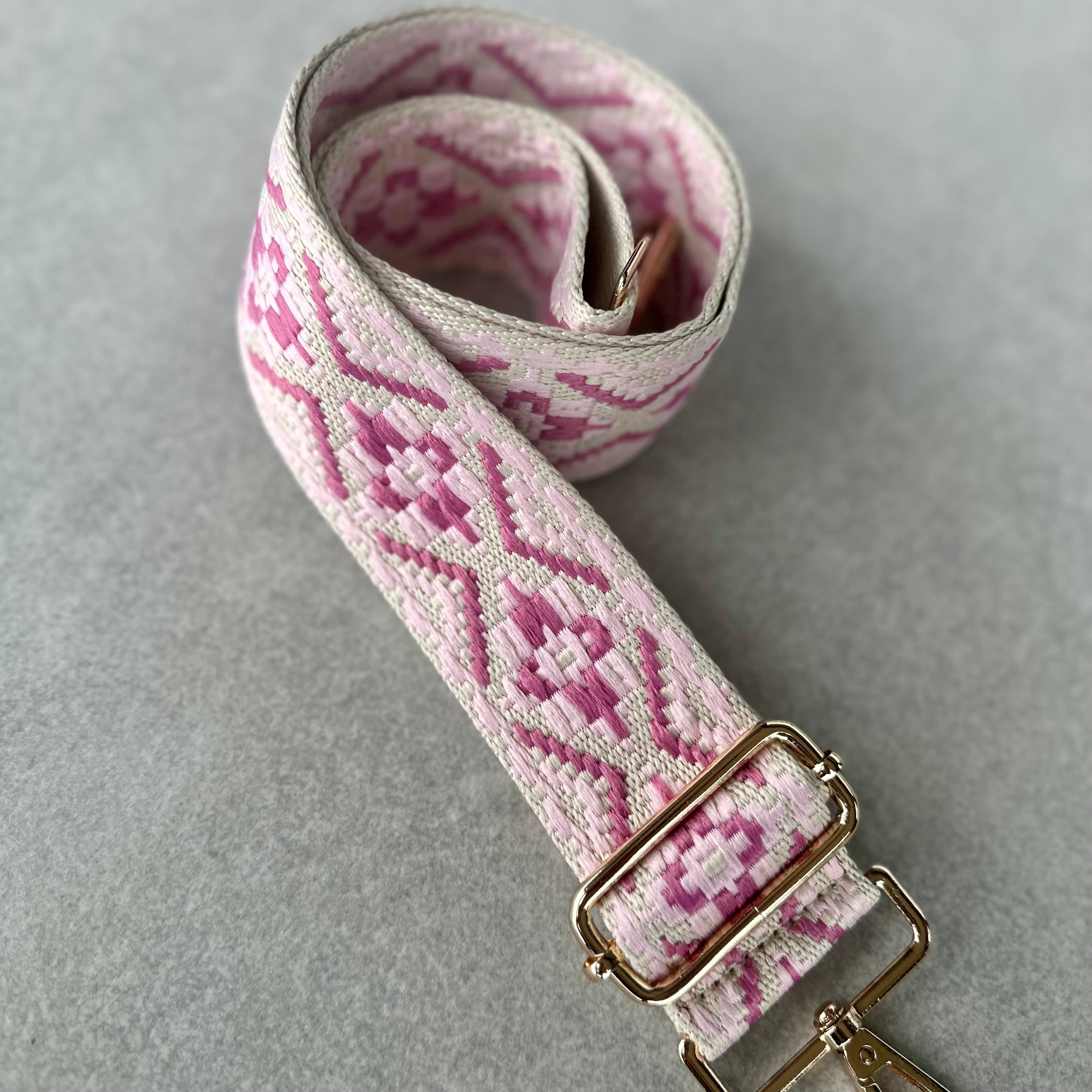 Pretty in Pink Bag Strap