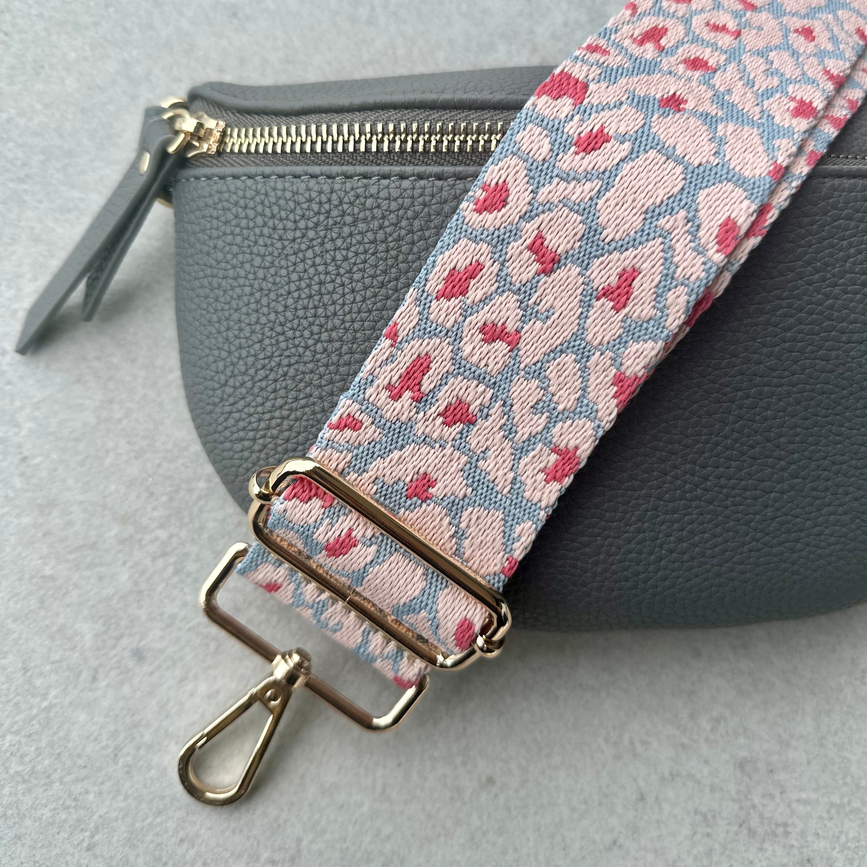 Pink Leopard Bag Strap