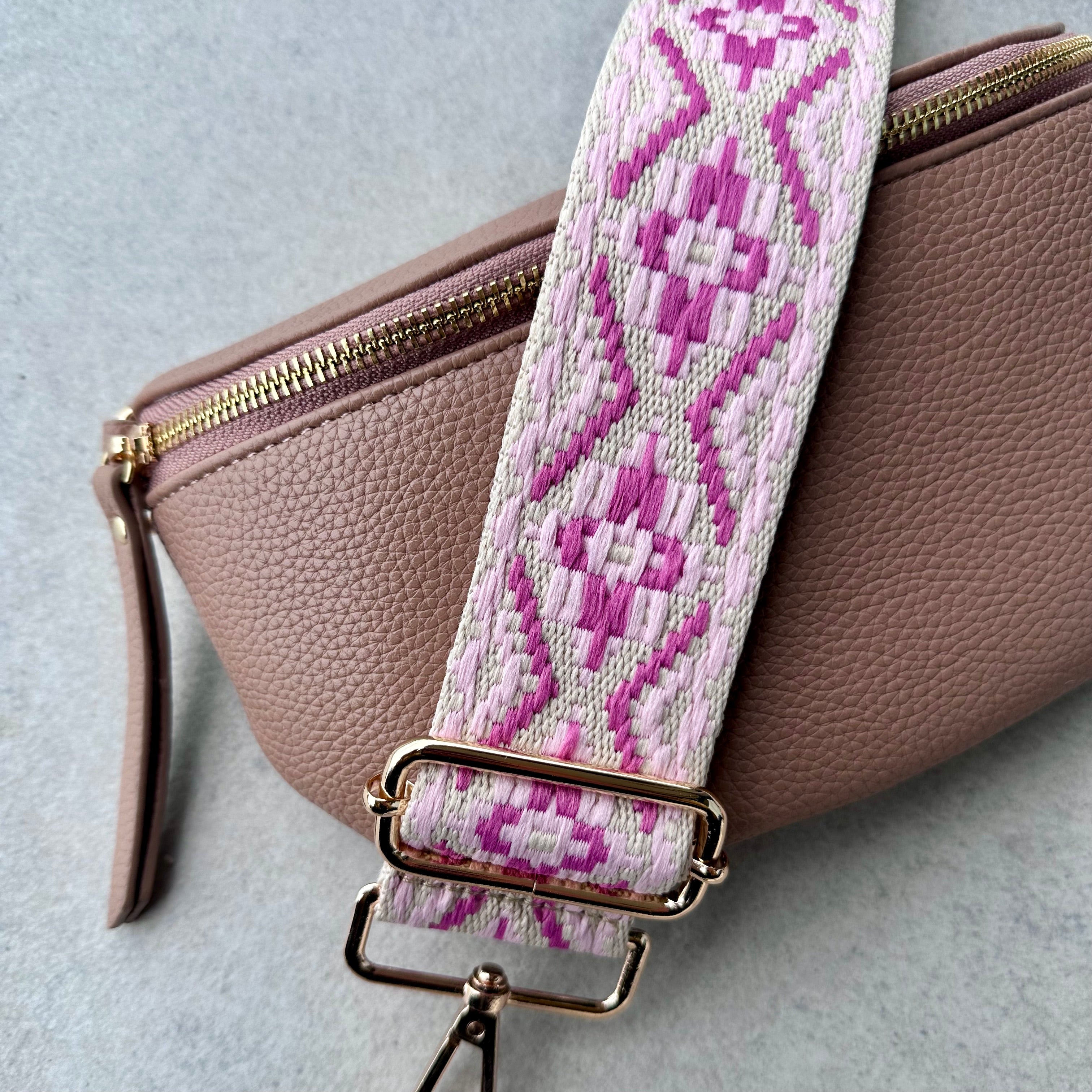 Pretty in Pink Bag Strap