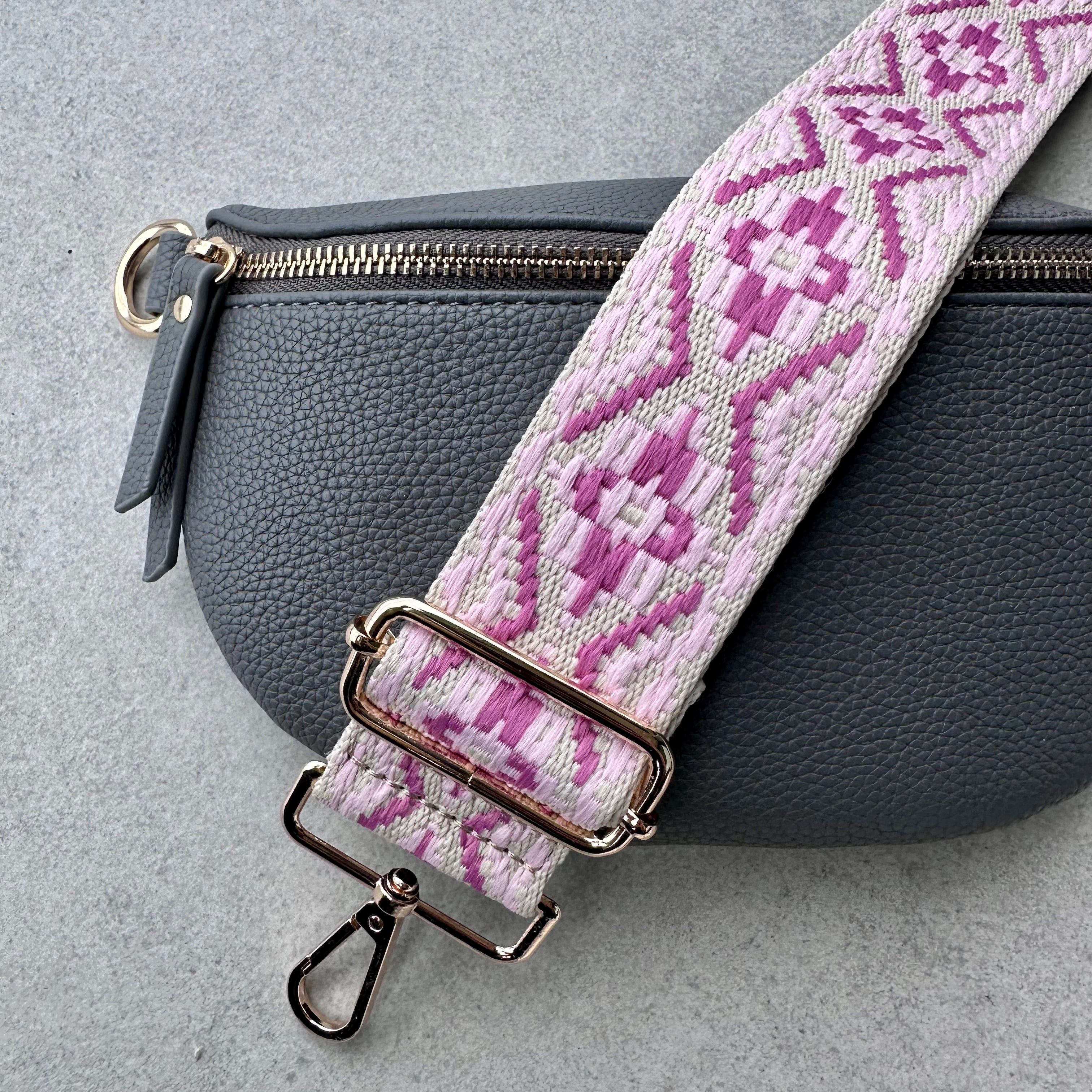 Pretty in Pink Bag Strap