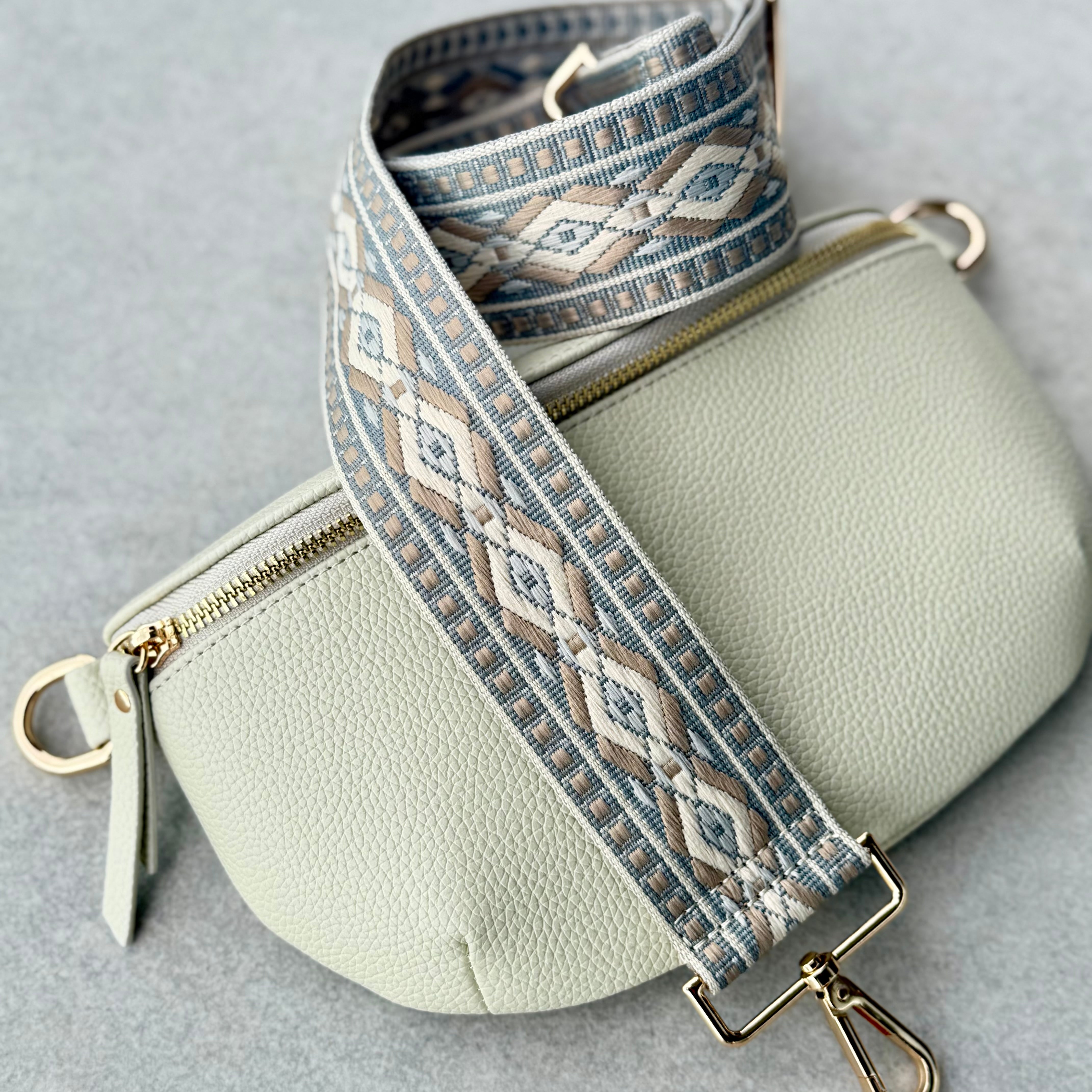 Large bone crossbody bag