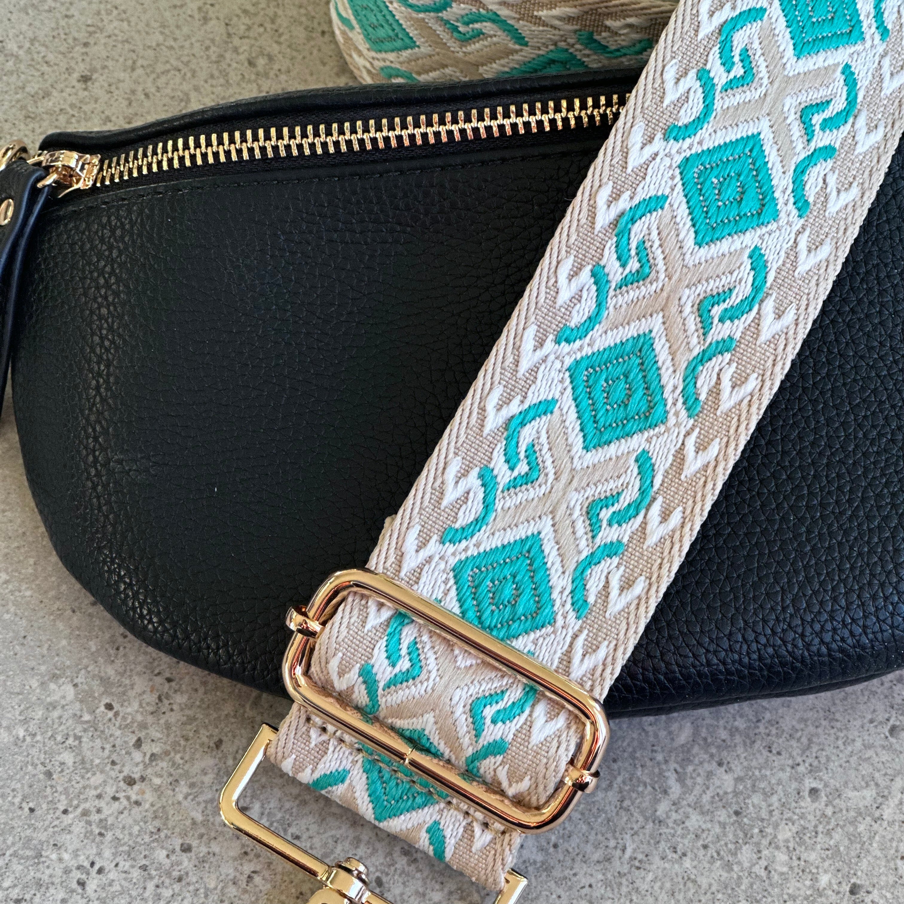 Turquoise bag strap