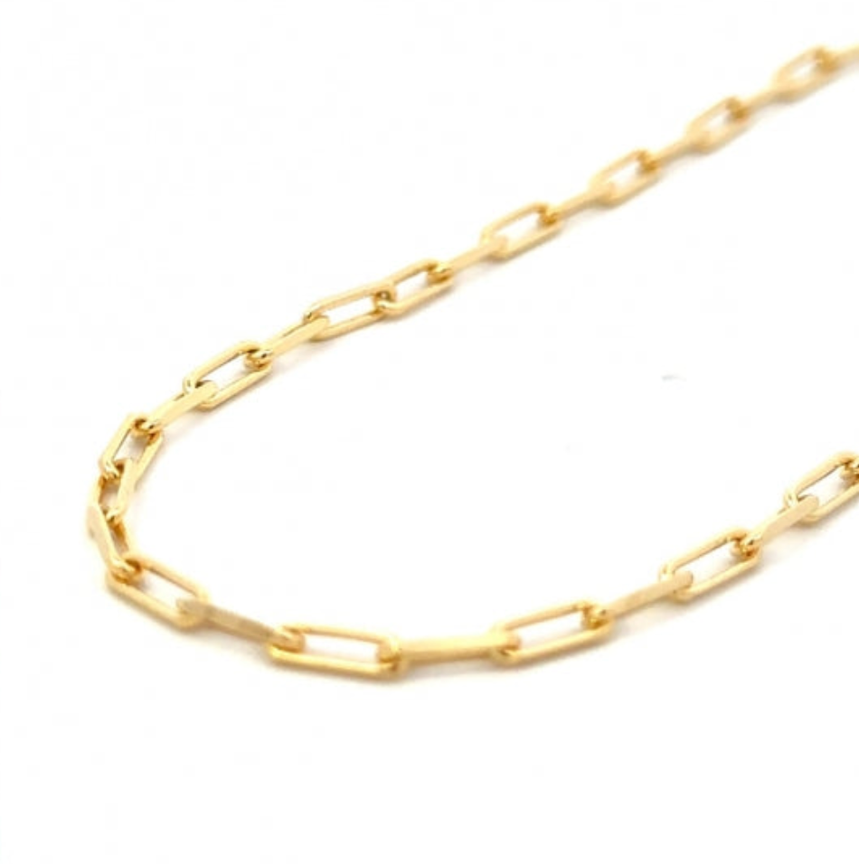 Paperclip chain gold