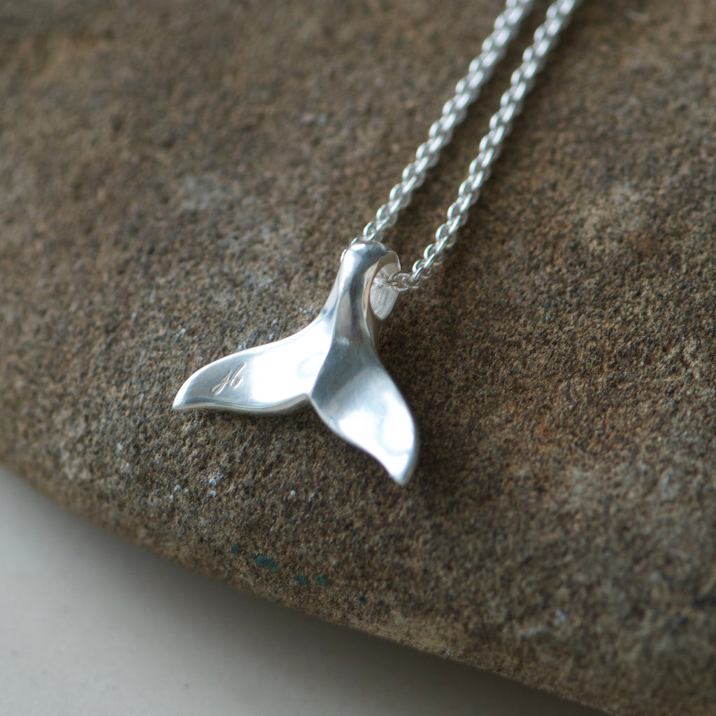 Whale tail pendant