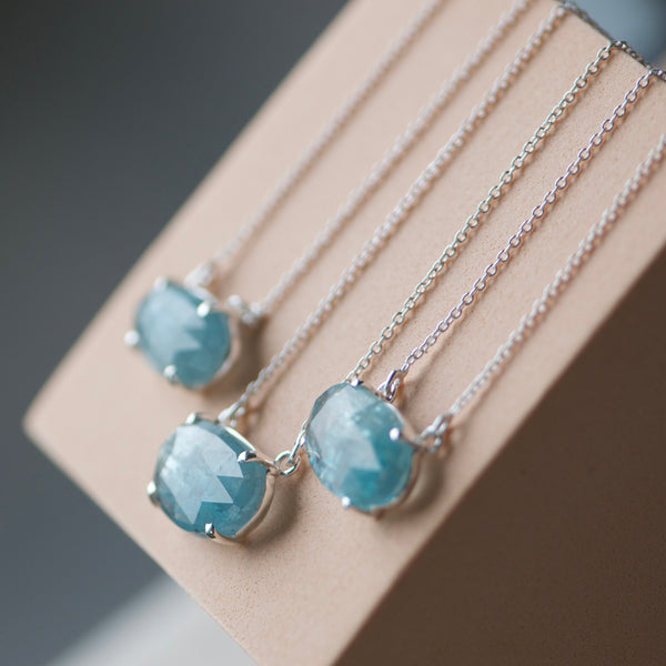 Aqua Kyanite Pendant
