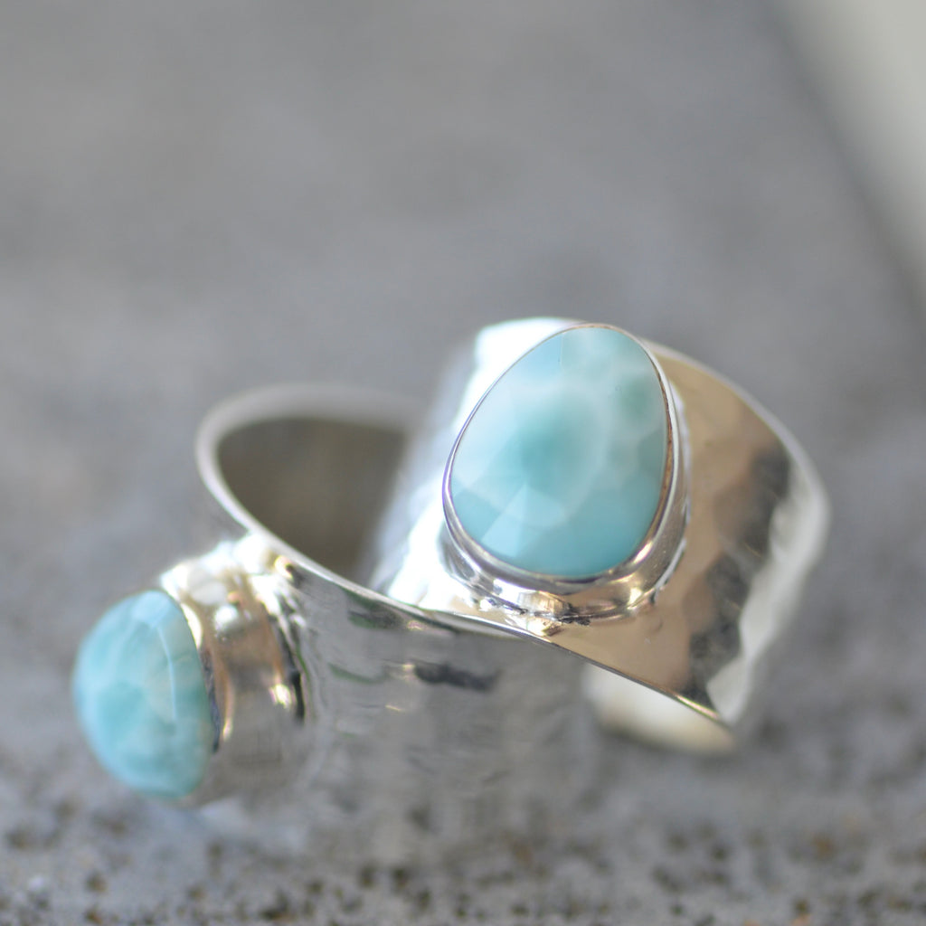 Larimar Band Ring