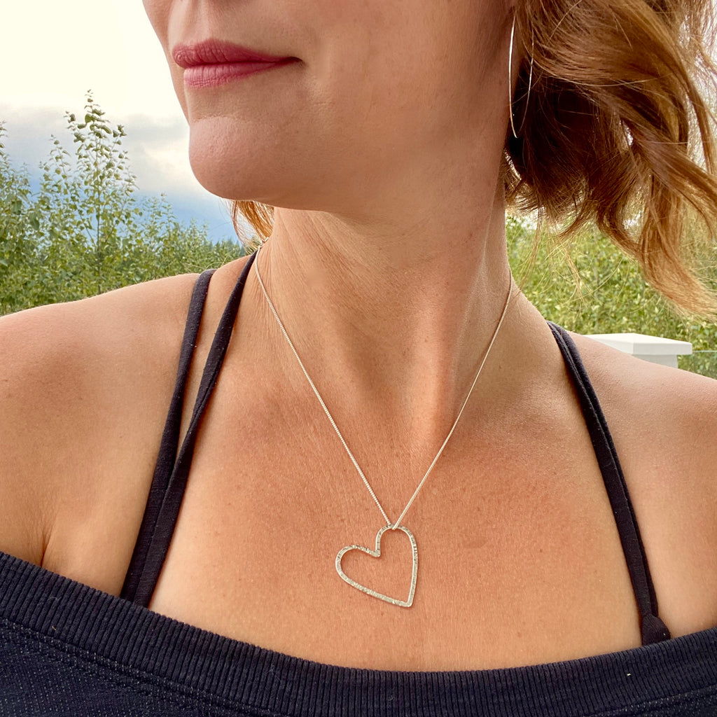 Heart Necklace in Silver